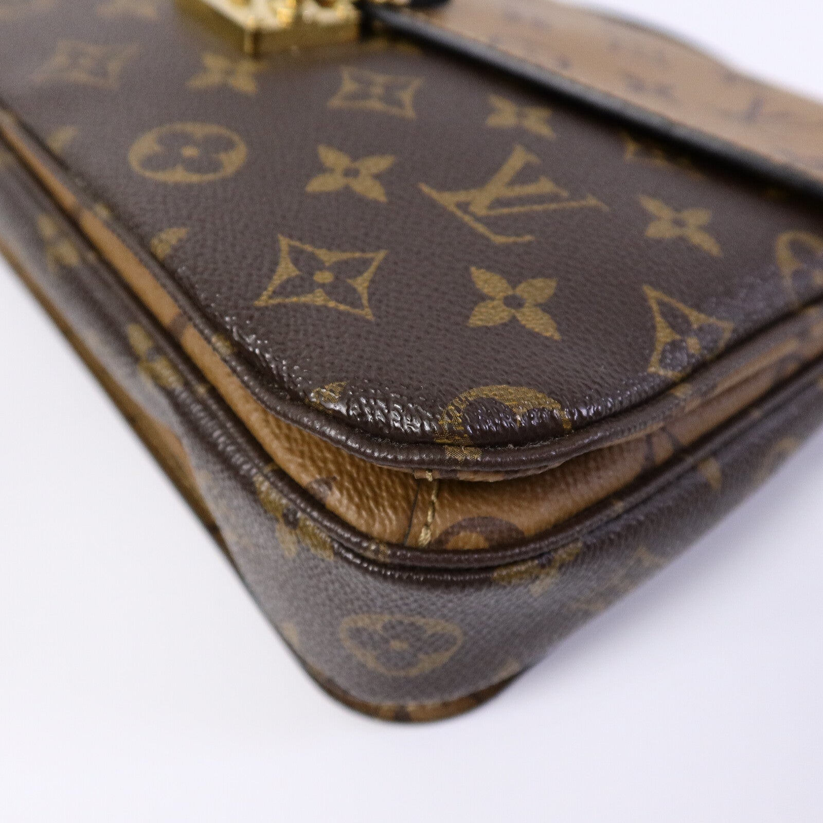 LOUIS VUITTON Monogram Reverse Pochette Metis手挽肩背兩用袋