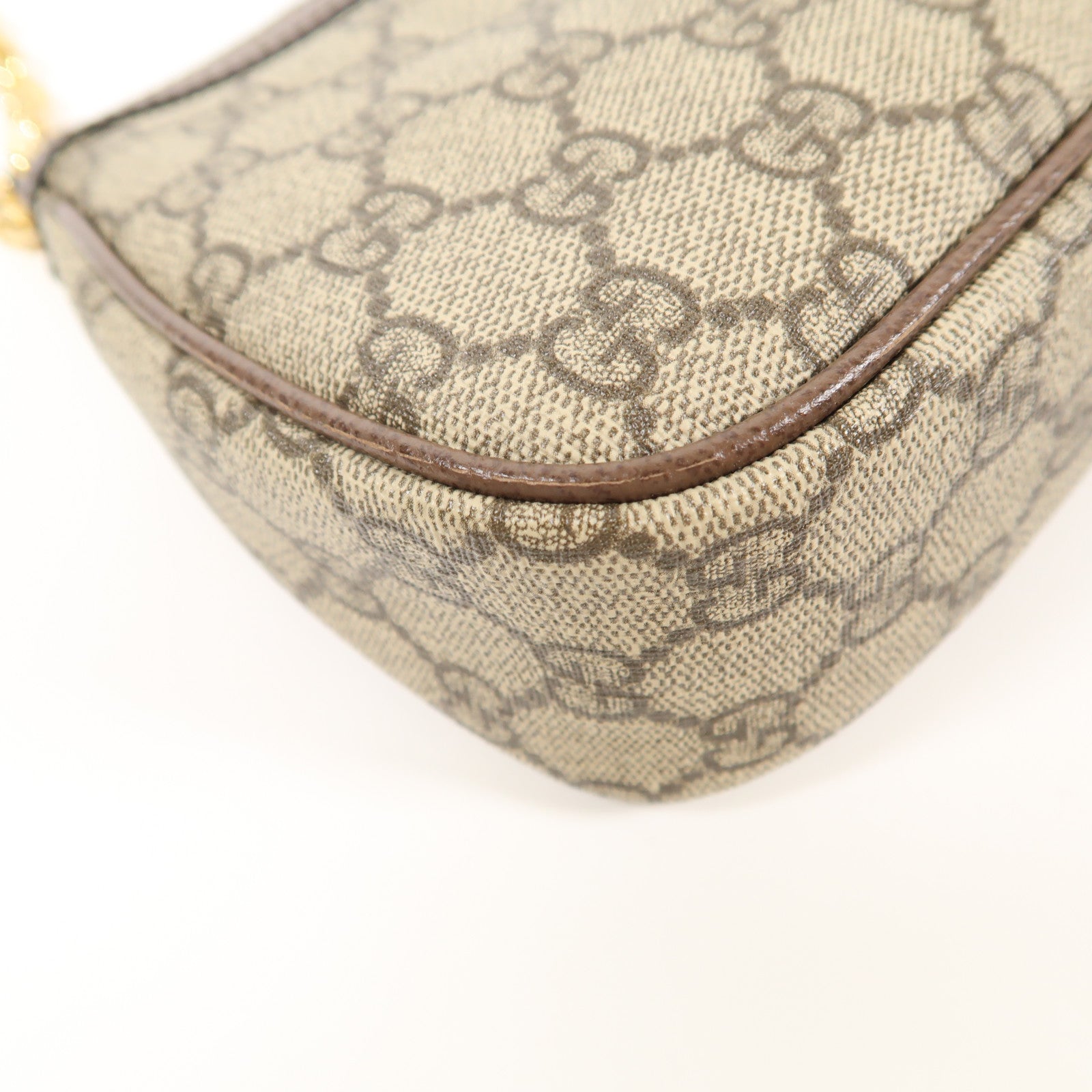 GUCCI GG GHW Ophidia Small 2 Way Shoulder Bag 735132 Coated Canvas Brown