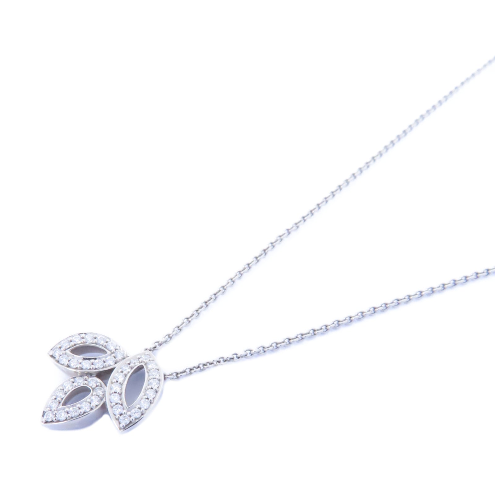 HARRY WINSTON 【激減優惠】PT950鉑金Lily Cluster Diamond Necklace鑽石項鍊銀色