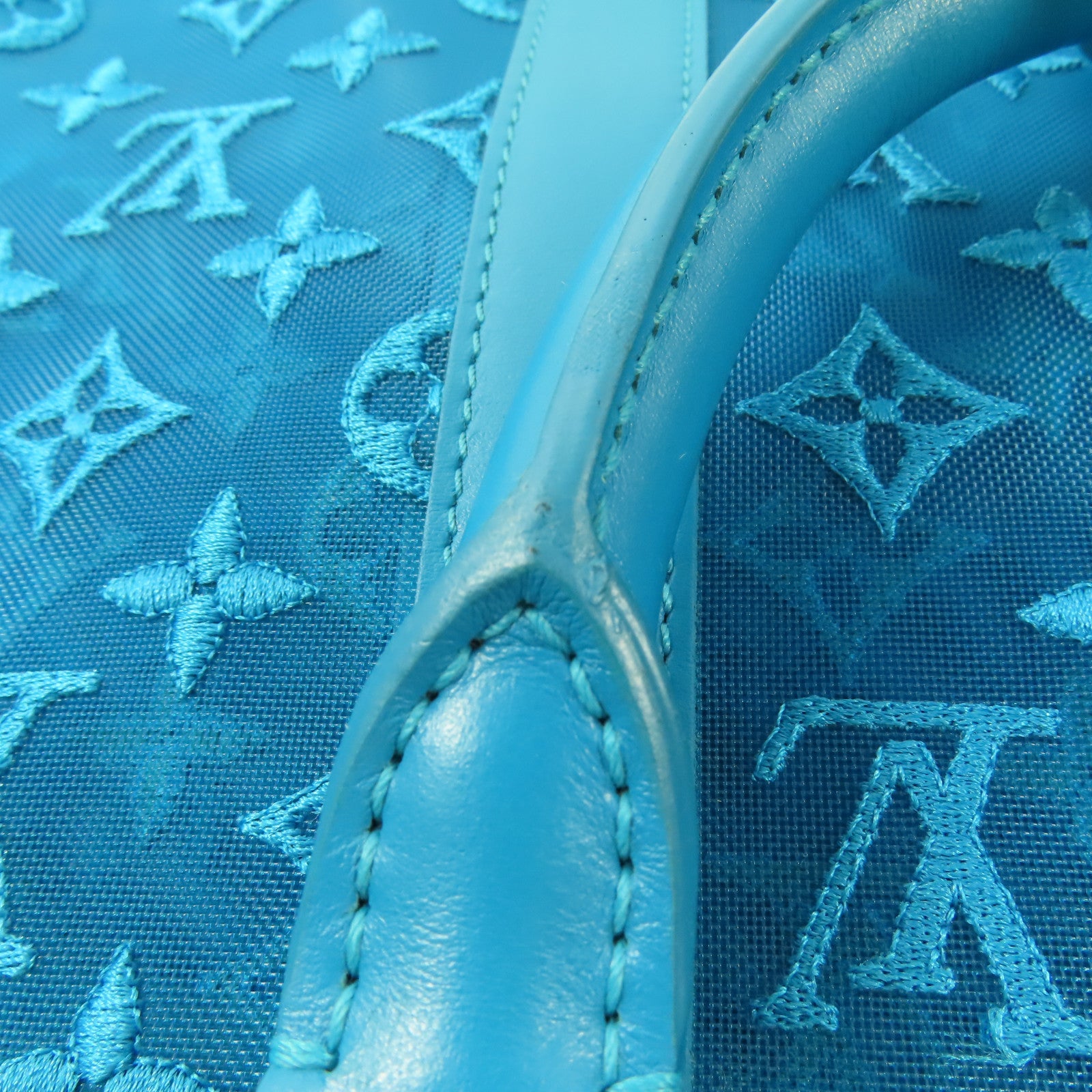 LOUIS VUITTON Monogram Mesh Keepall Triangle Bandouliere 50手挽肩背兩用袋