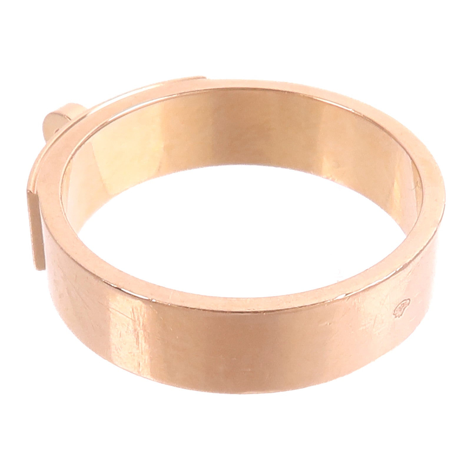 HERMES 18K玫瑰金Kelly Ring戒指