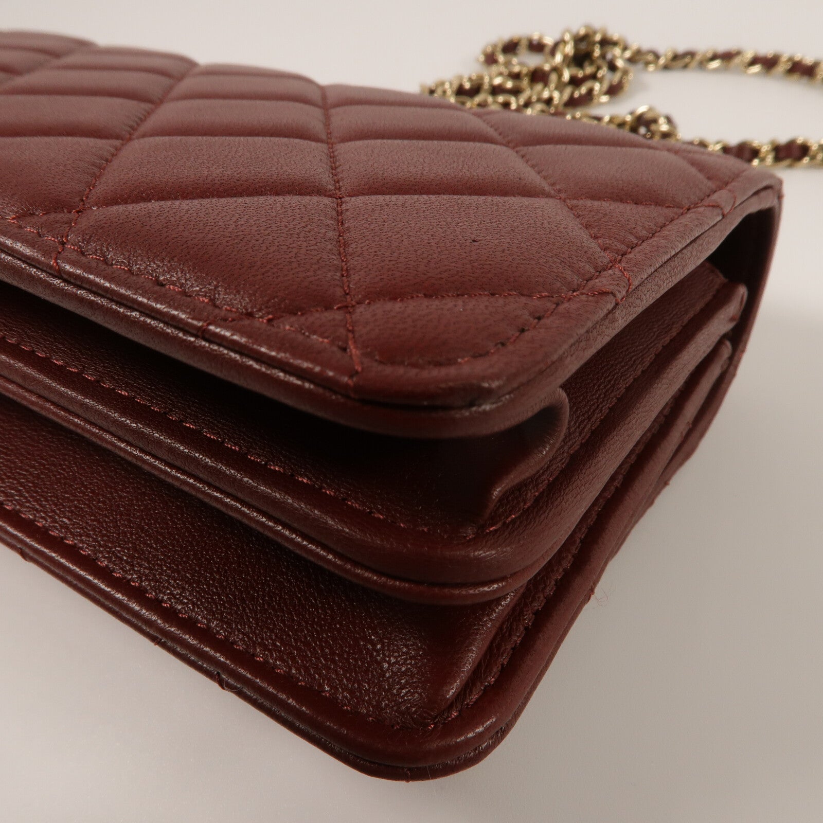 CHANEL 羊皮皮革Wallet On Chain With Top Handle鏈帶手挽肩背兩用袋