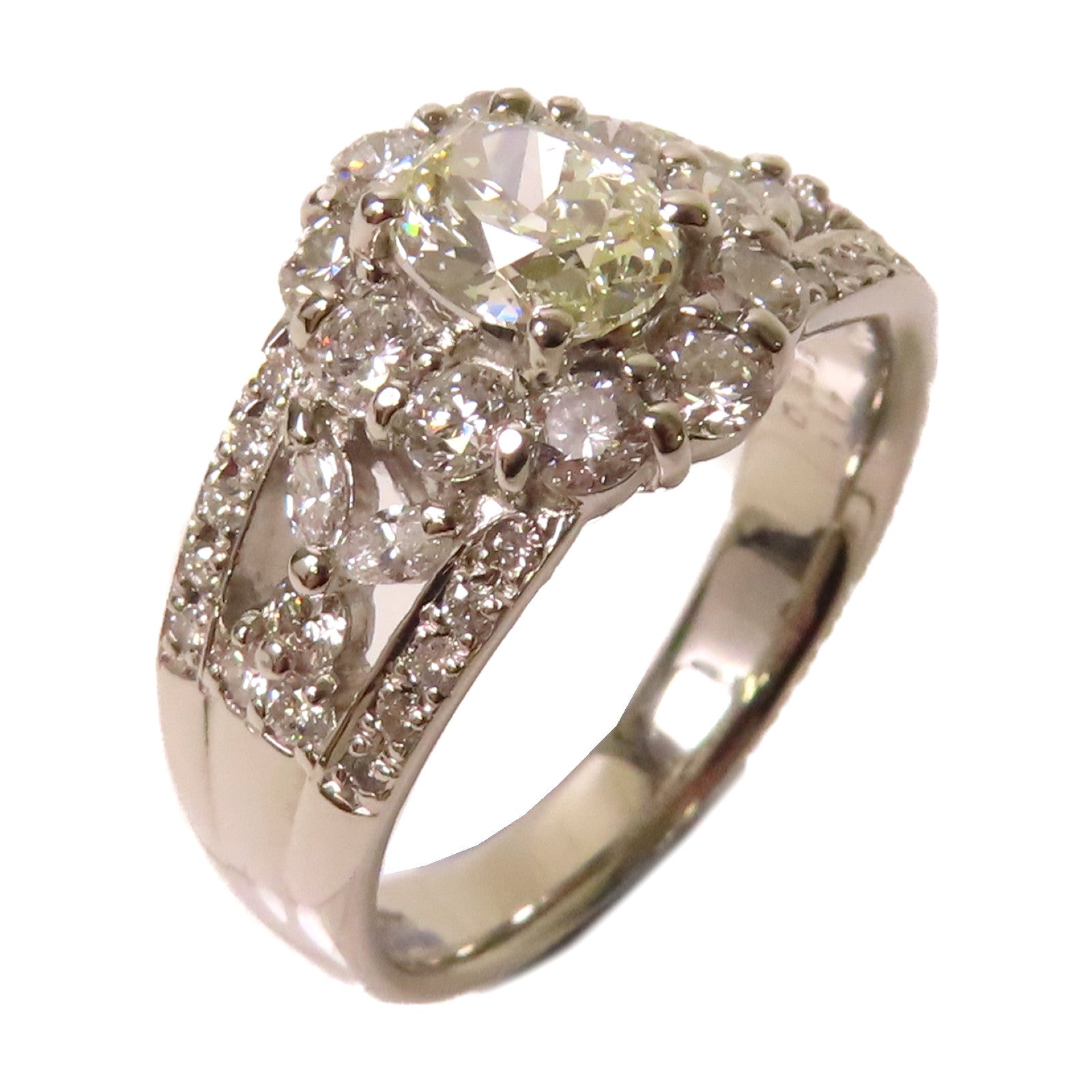 JEWELRY 【激減優惠】PT900鉑金/1.17ct/0.806ct鑽石Diamond Ring戒指US#8.75