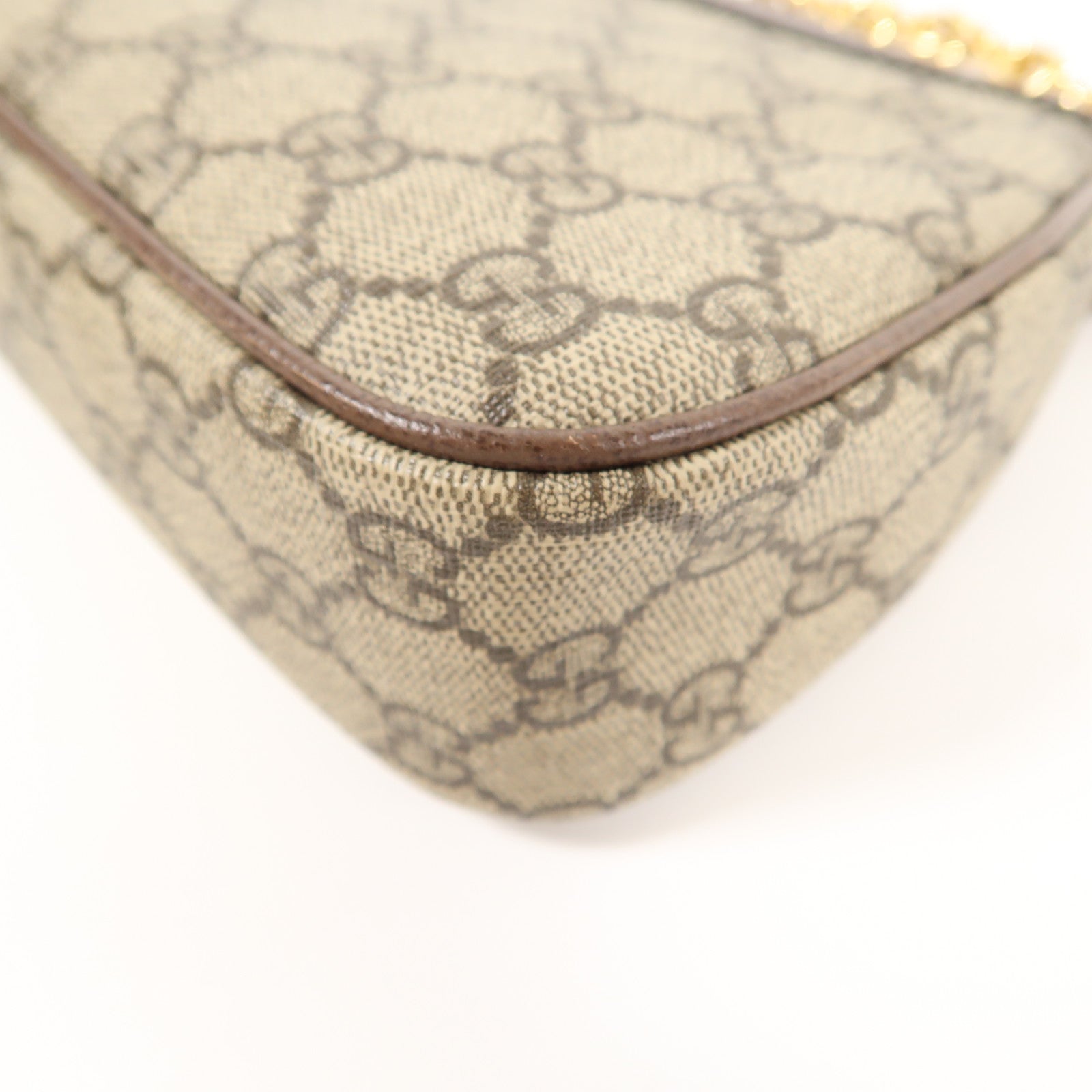 GUCCI GG GHW Ophidia Small 2 Way Shoulder Bag 735132 Coated Canvas Brown