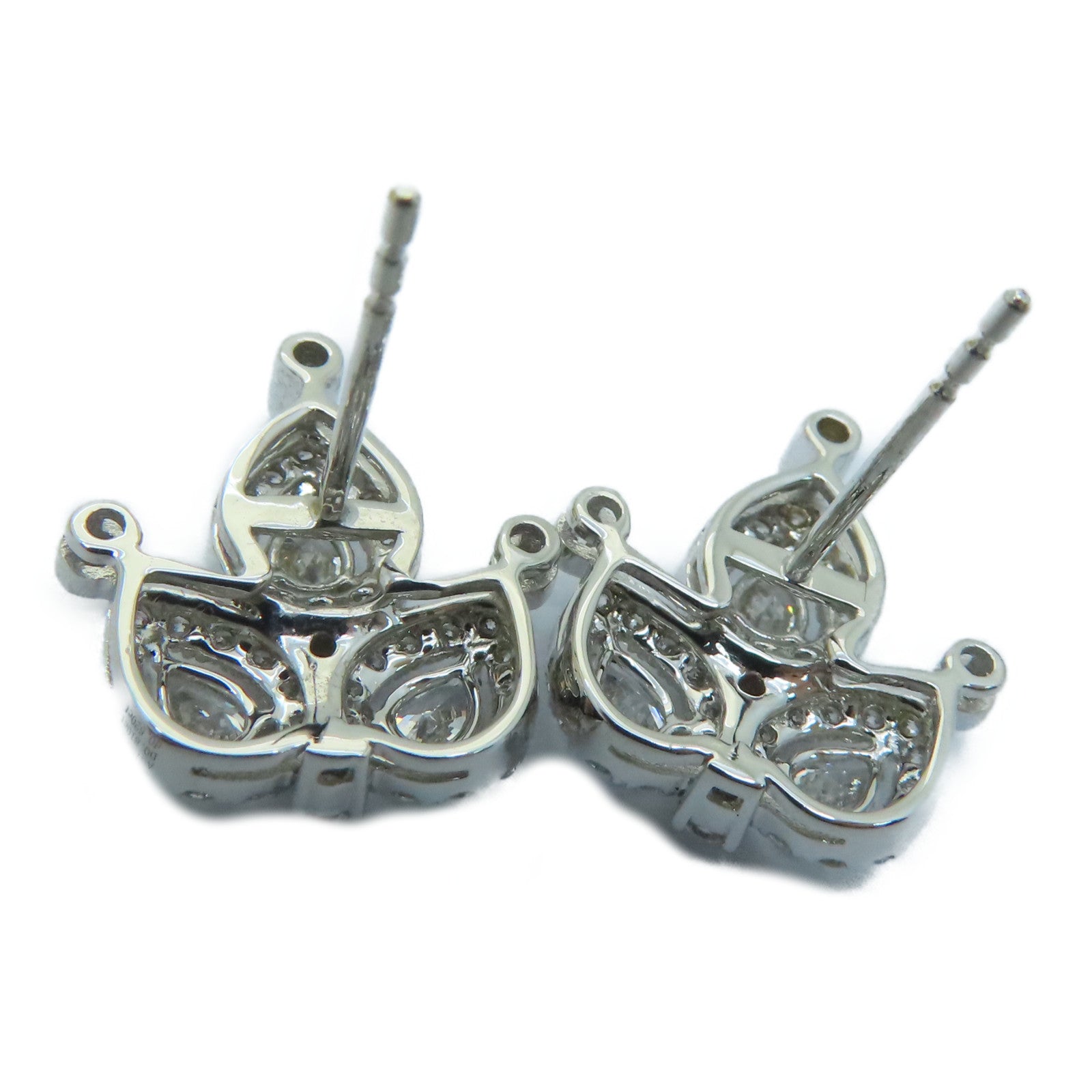 JEWELRY 【激減優惠】18K白金Diamond Earrings 0.502/0.128/0.810ct鑽石耳環