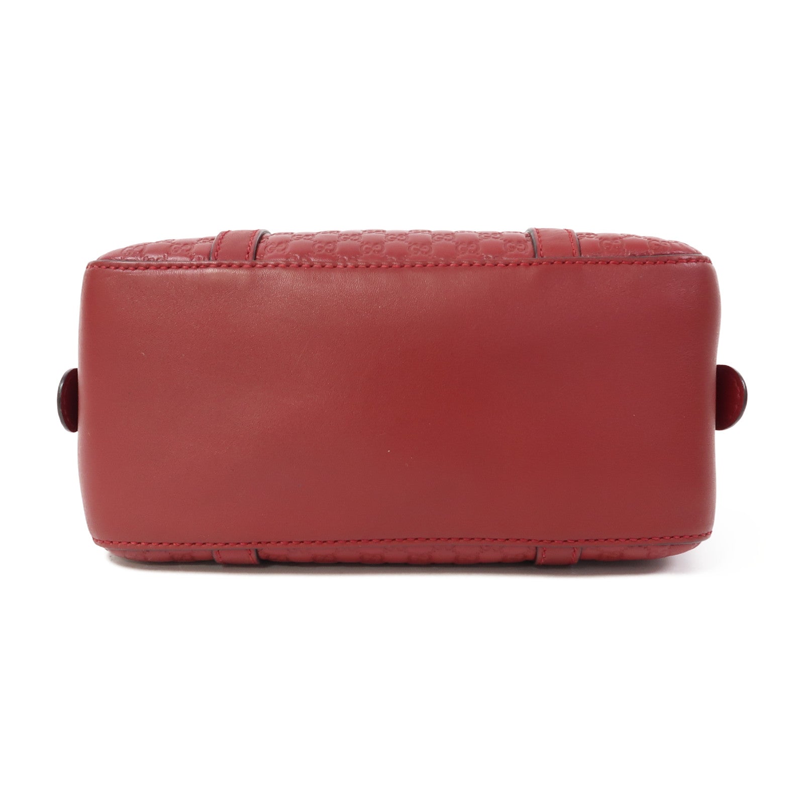 GUCCI 牛皮皮革Shoulder Bag金扣手挽肩背兩用袋紅色