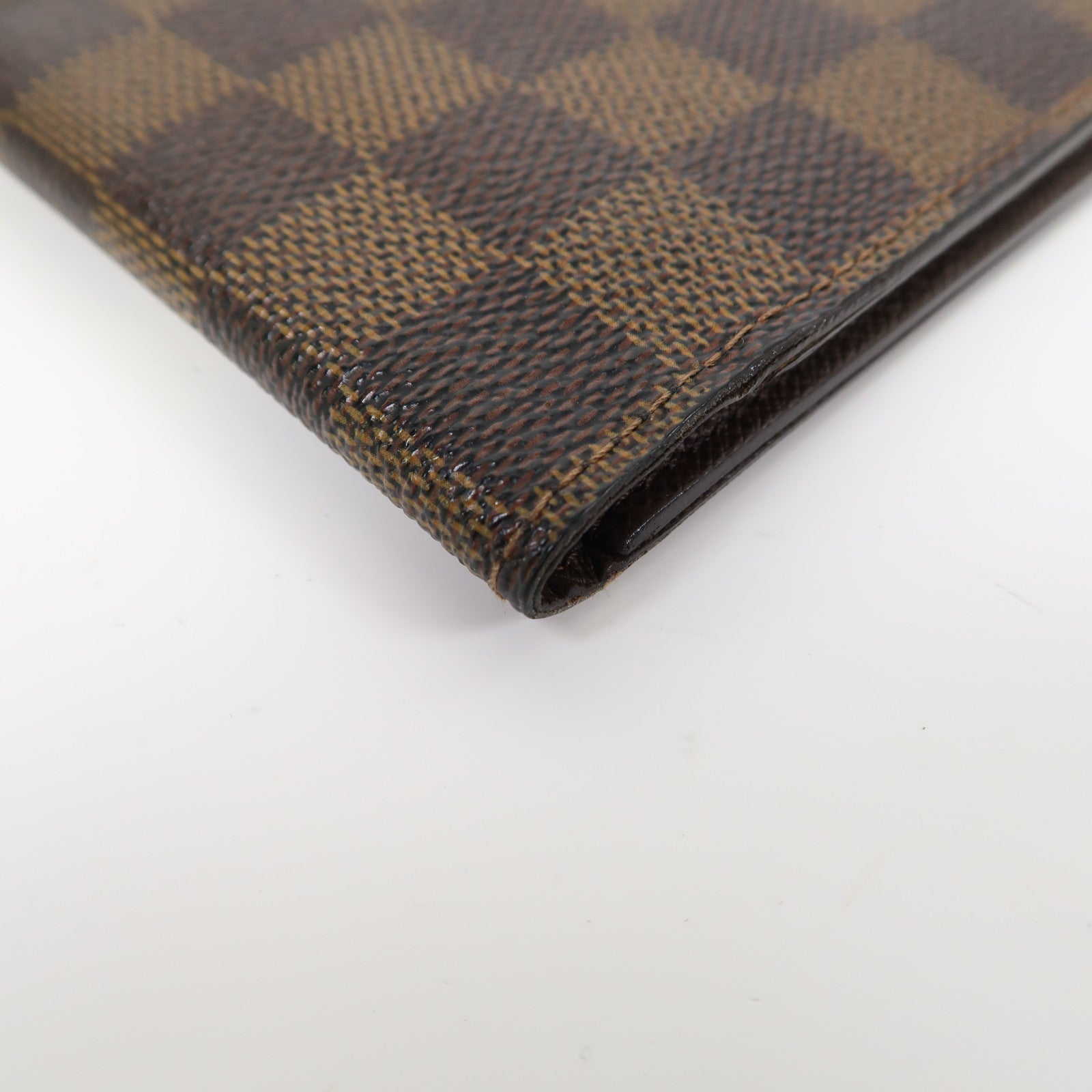 LOUIS VUITTON Damier Ebene Fold Wallet錢包啡色