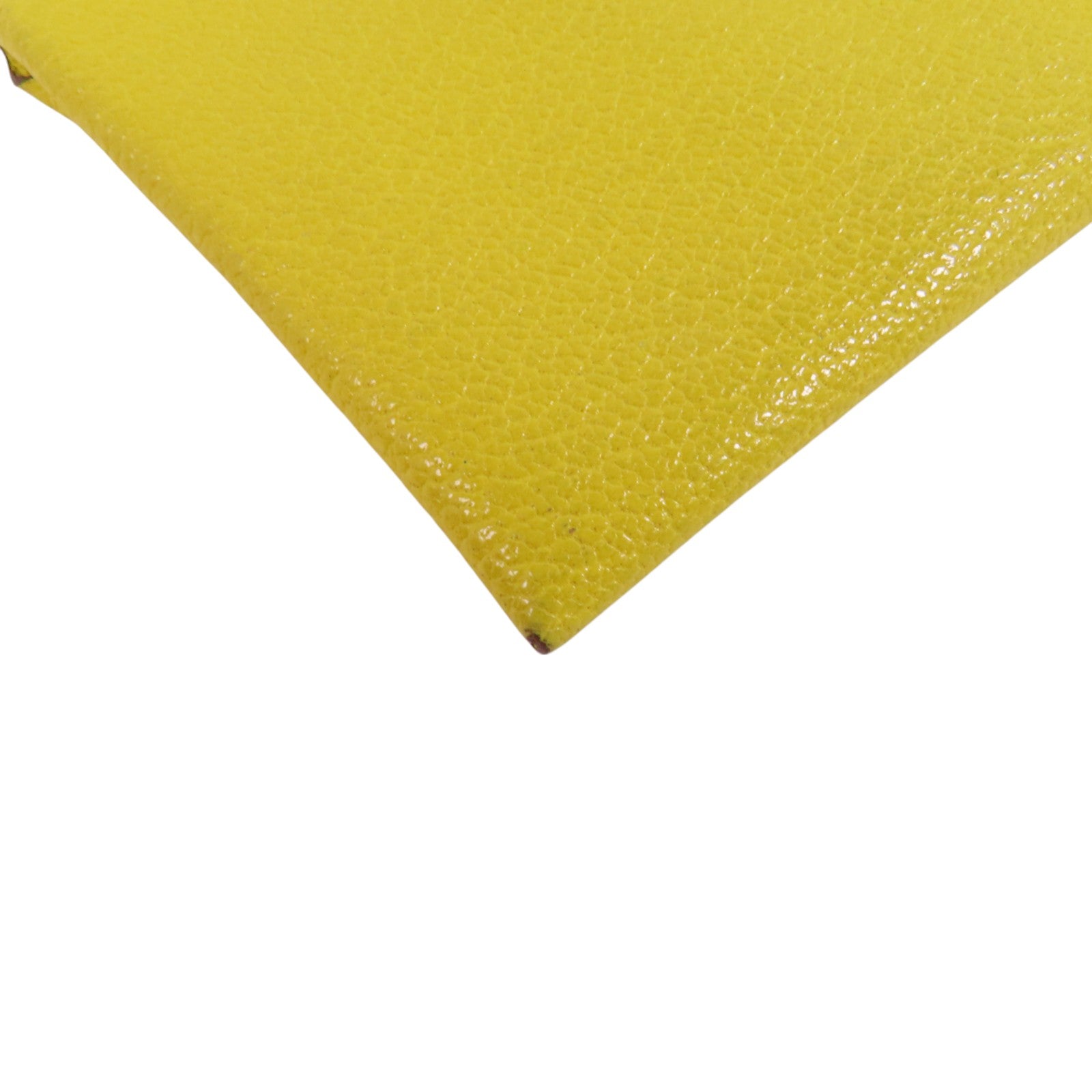 HERMES Chevre皮革Bastia銀扣零錢包