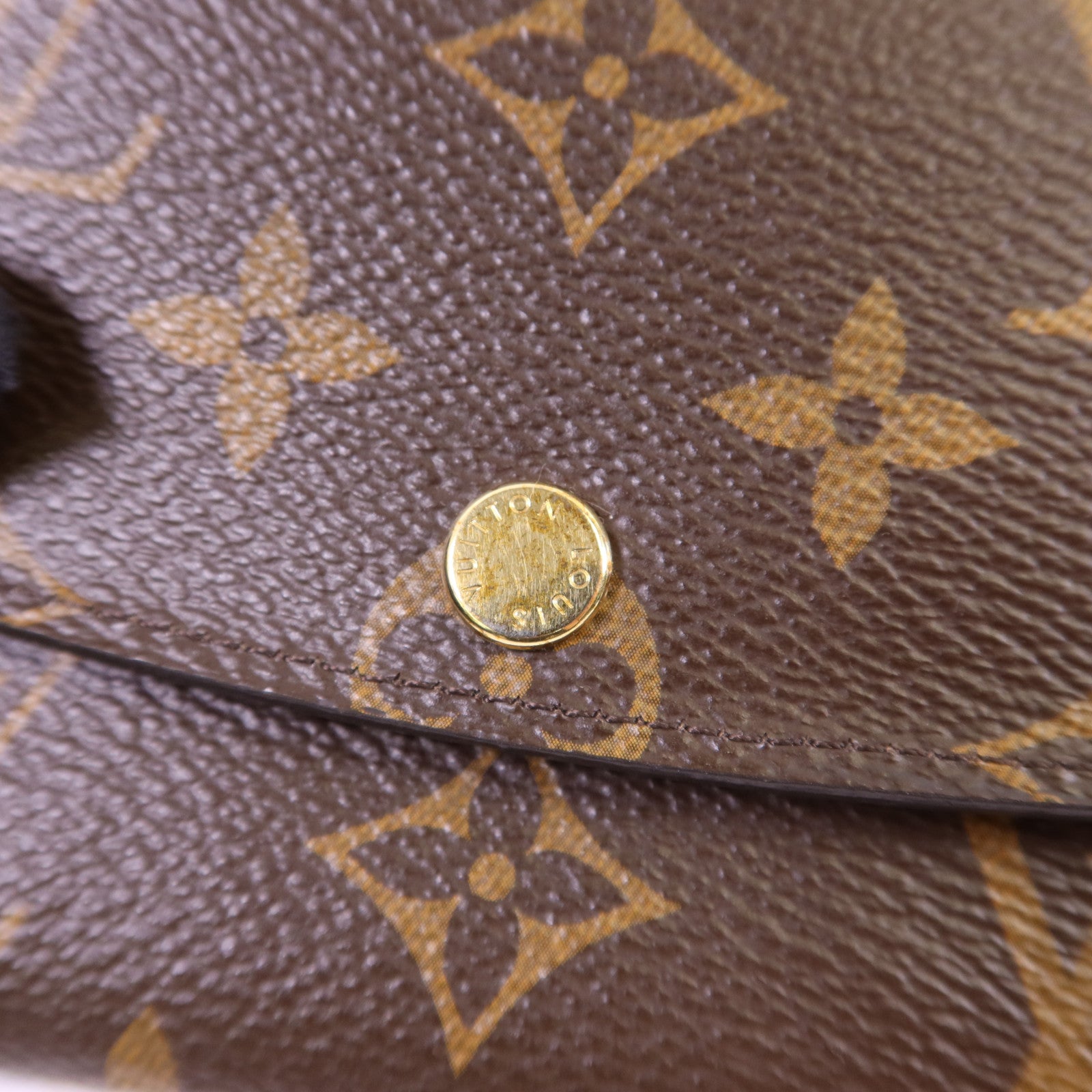 LOUIS VUITTON Monogram Emilie金扣長錢包