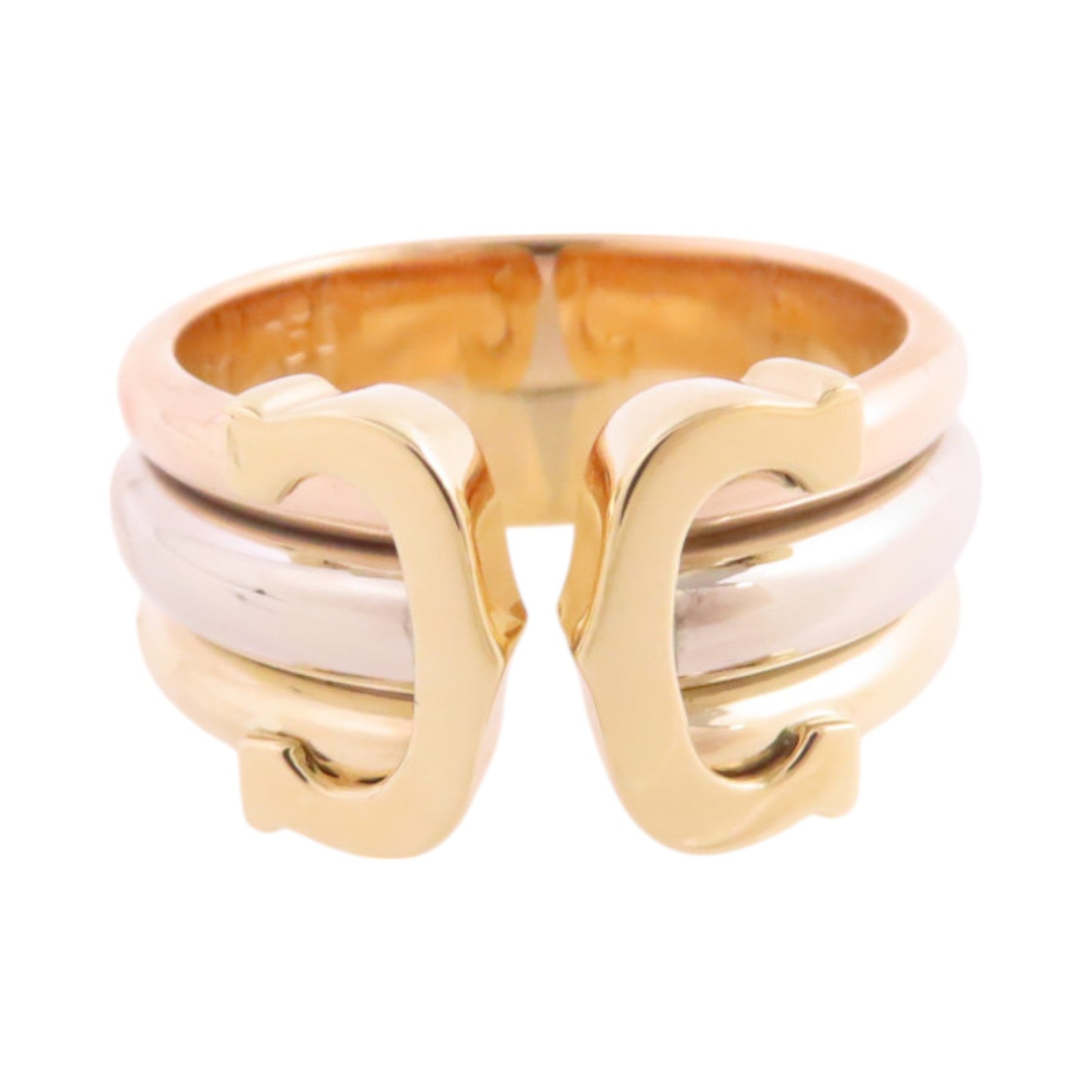 CARTIER 18K白金/黃金/玫瑰金C2 Ring戒指#51/US#6.5