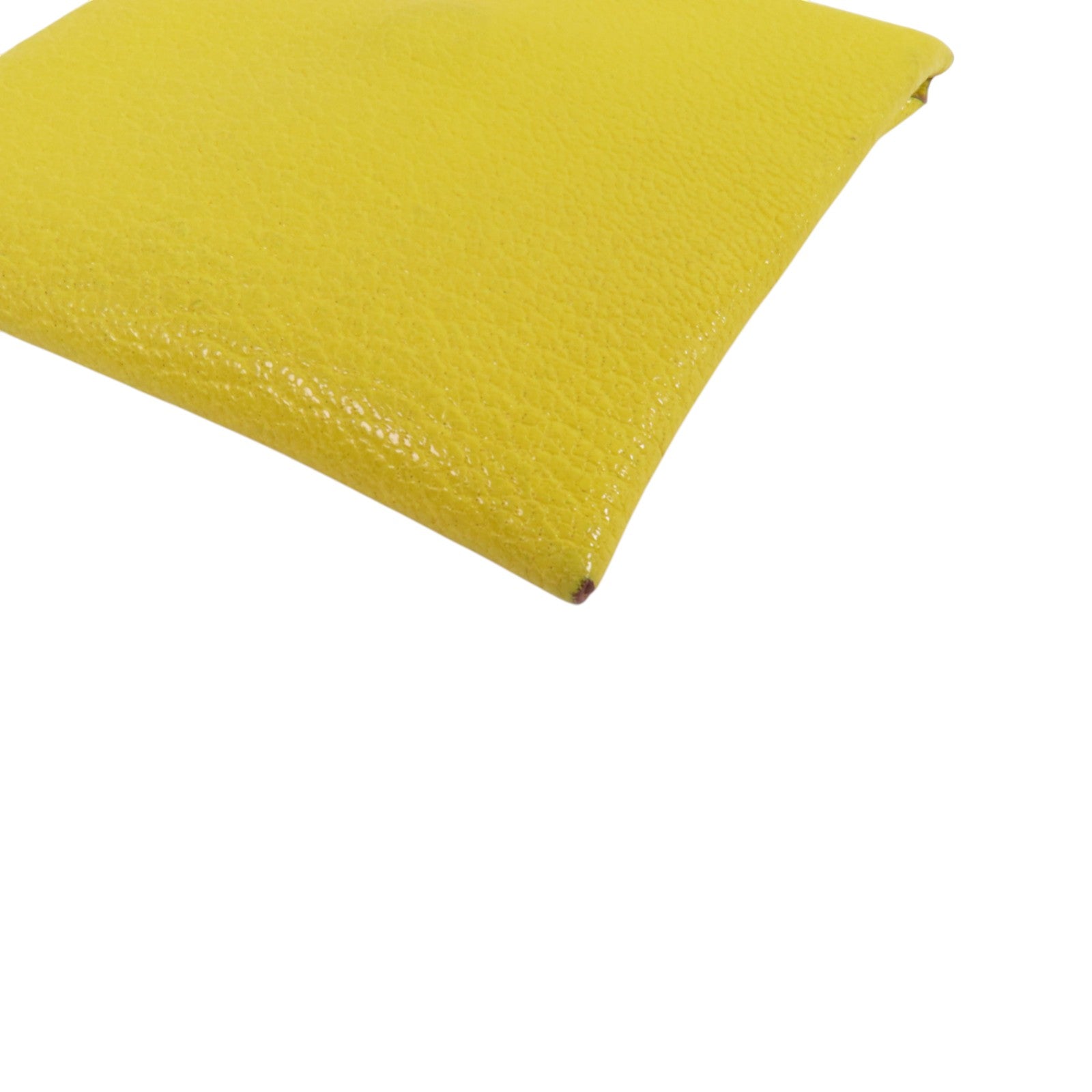 HERMES Chevre皮革Bastia銀扣零錢包