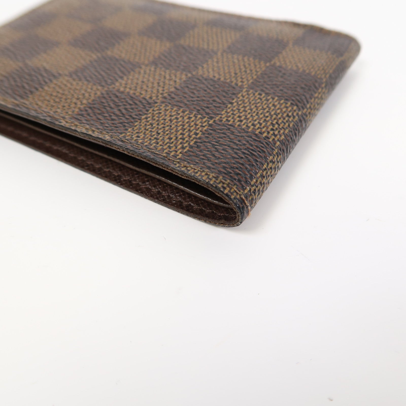 LOUIS VUITTON Damier Ebene Fold Wallet錢包啡色