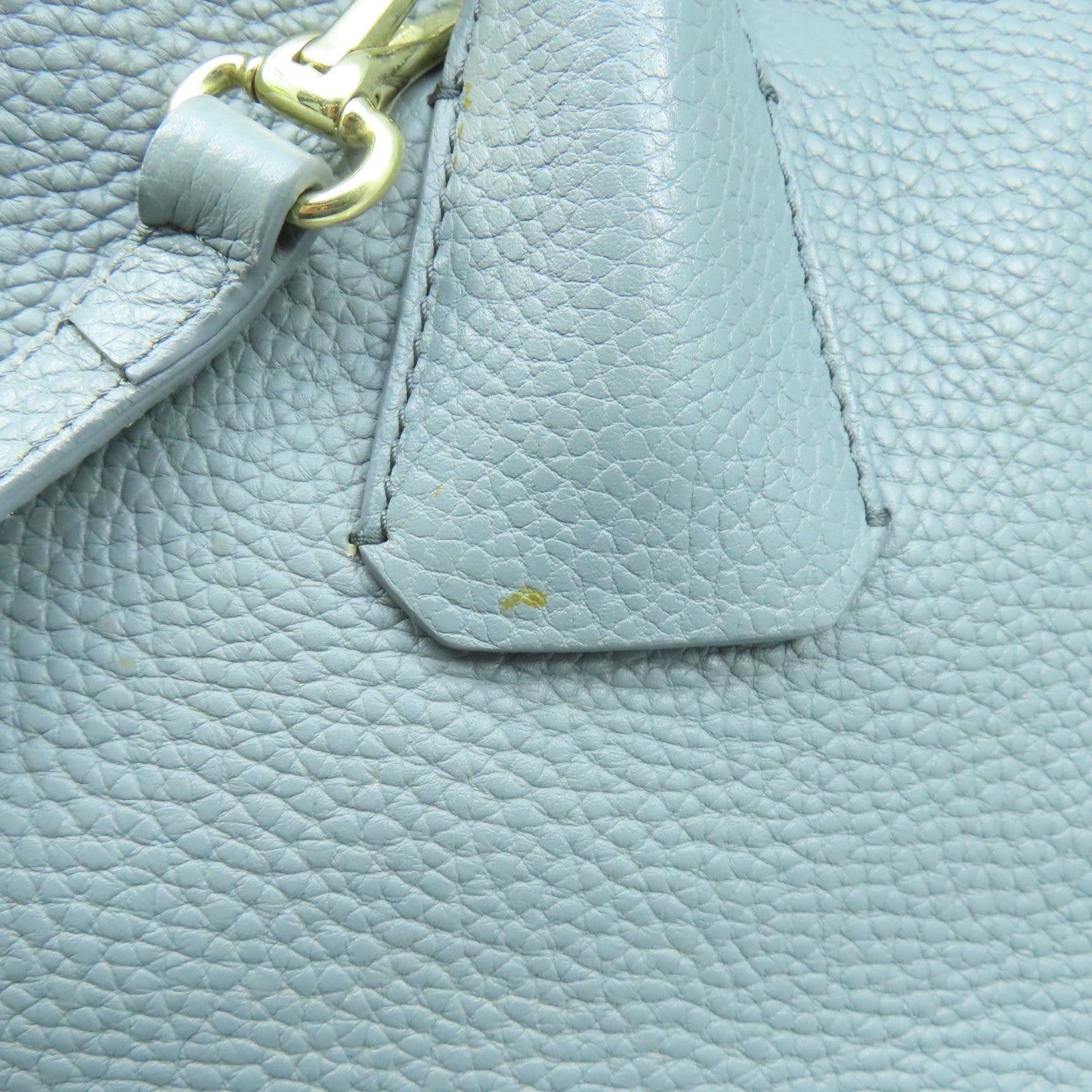 BURBERRY 牛皮皮革2 Way Shoulder Bag金扣手挽肩背兩用袋灰色