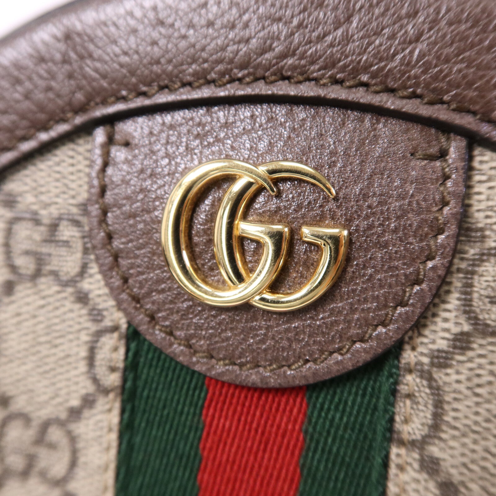 GUCCI 塗層帆布Ophidia金扣鏈帶肩背袋