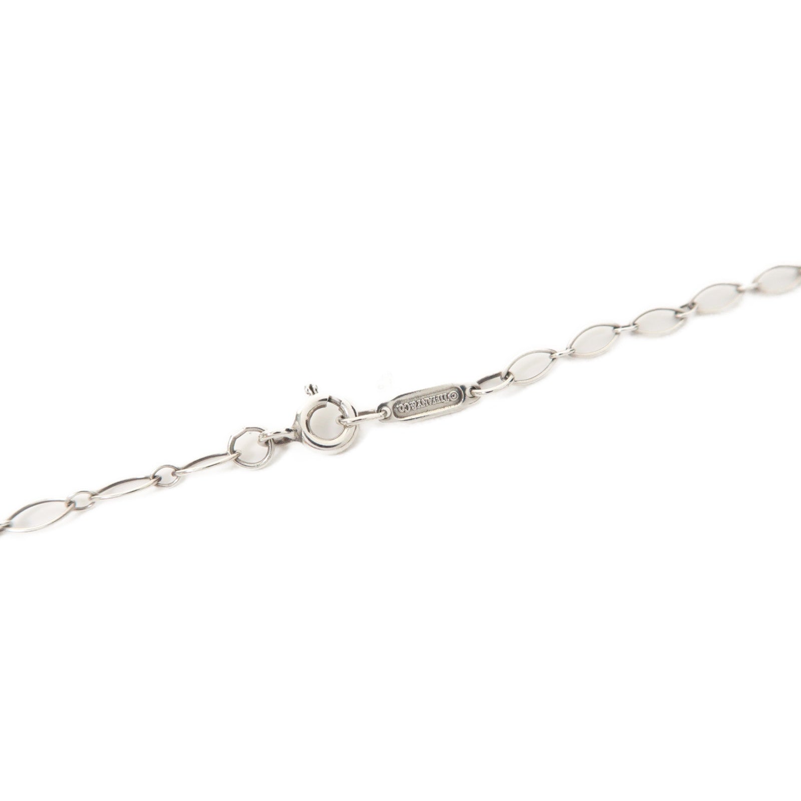 TIFFANY＆CO 925純銀Emblem Lock Pendant Necklace項鍊