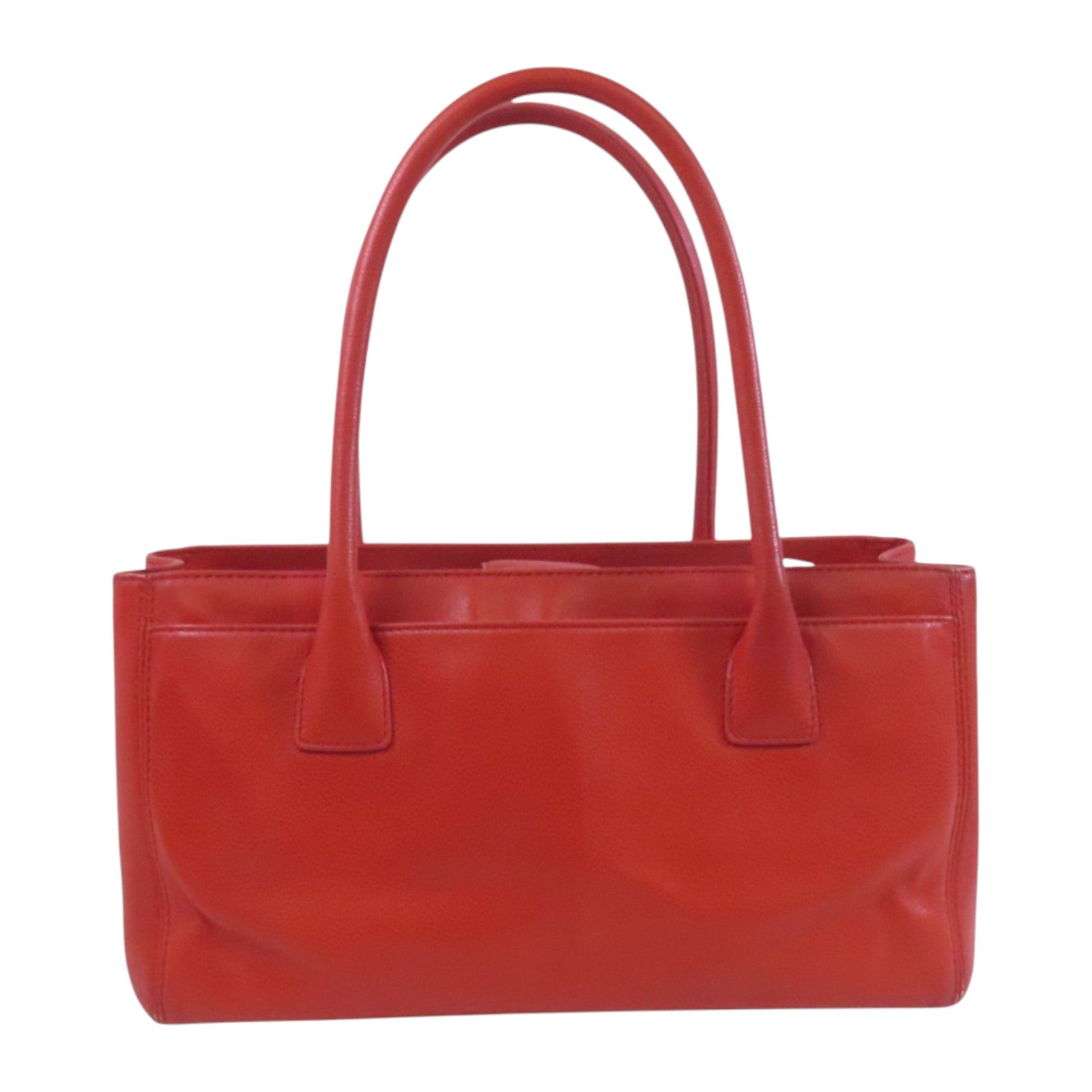 CHANEL 牛皮皮革Shoulder Bag銀扣肩背袋