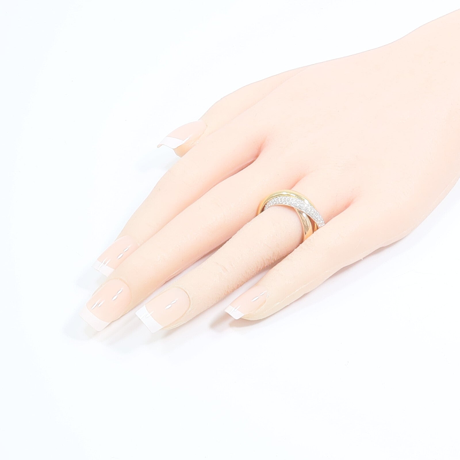 CARTIER 【激減優惠】18K黃金/白金/玫瑰金Trinity Diamond Ring鑽石戒指