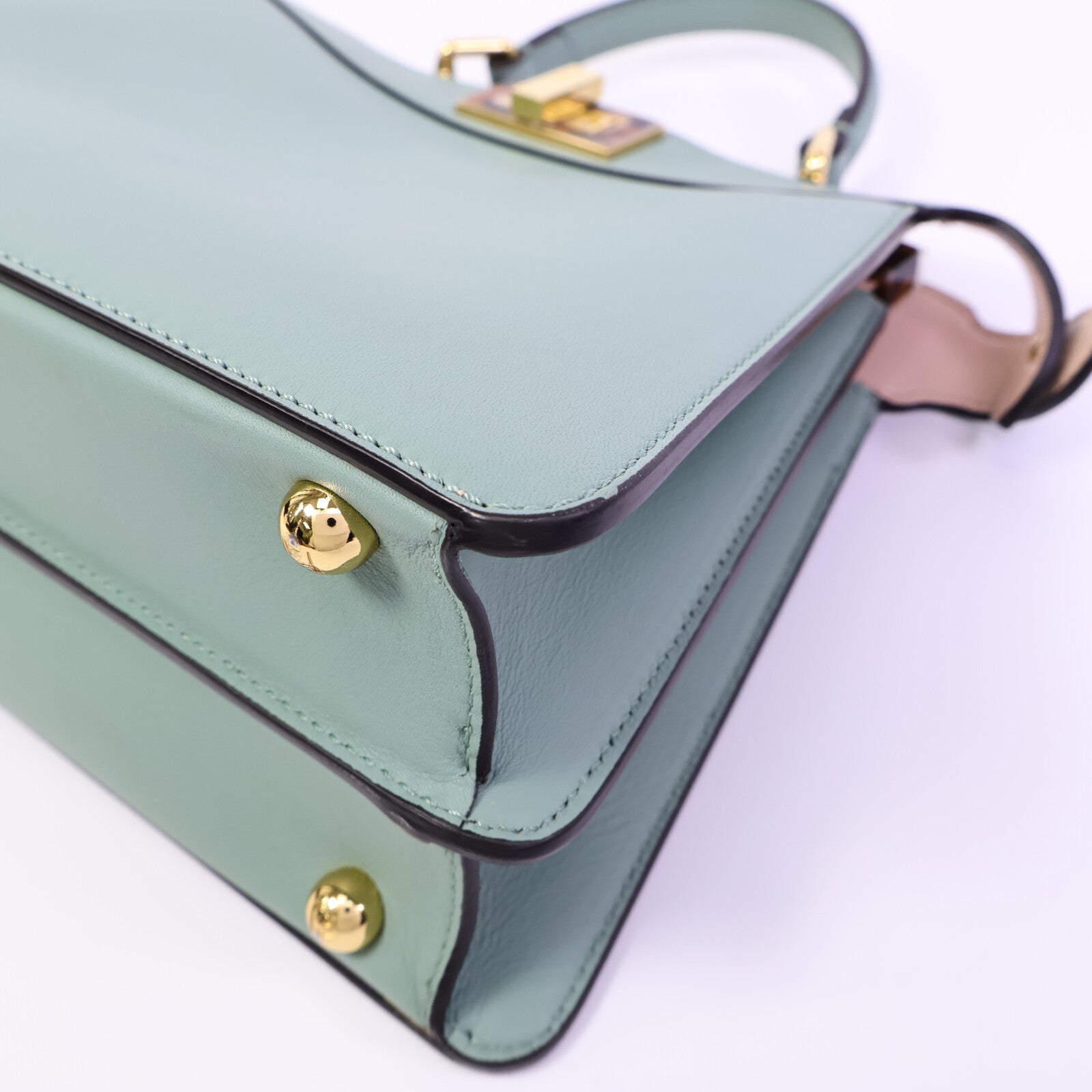 FENDI 牛皮皮革Peekaboo Small手挽肩背兩用袋