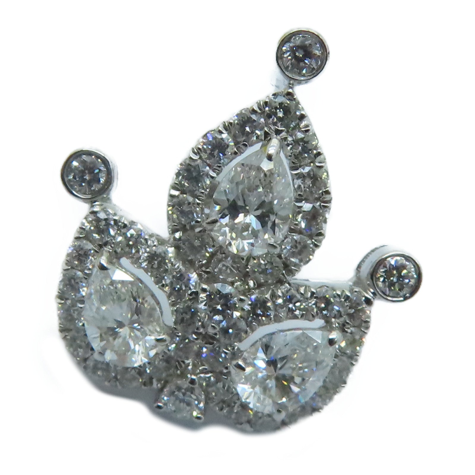 JEWELRY 【激減優惠】18K白金Diamond Earrings 0.502/0.128/0.810ct鑽石耳環