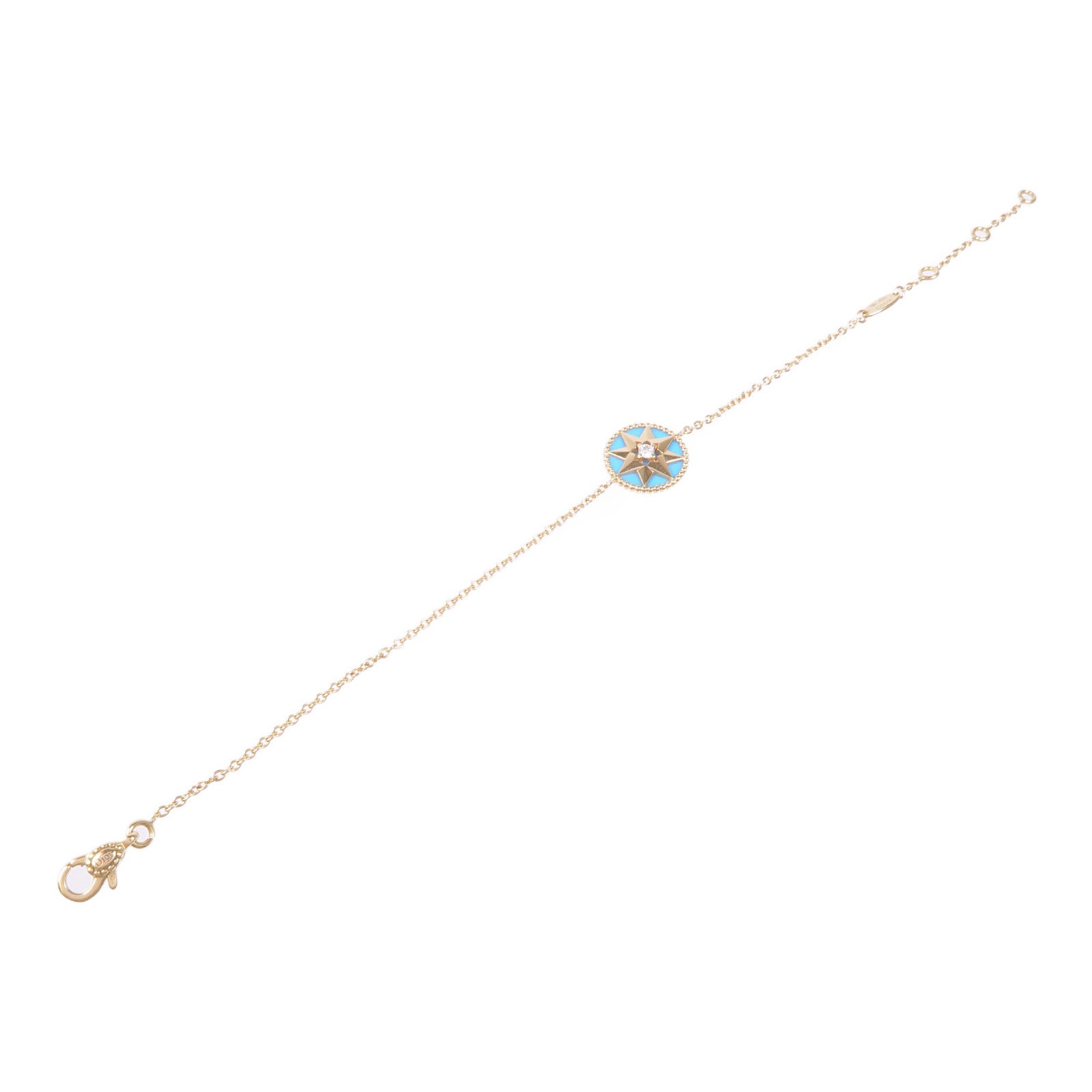 Dior 18K黃金Rose Des Vents鑽石手鏈