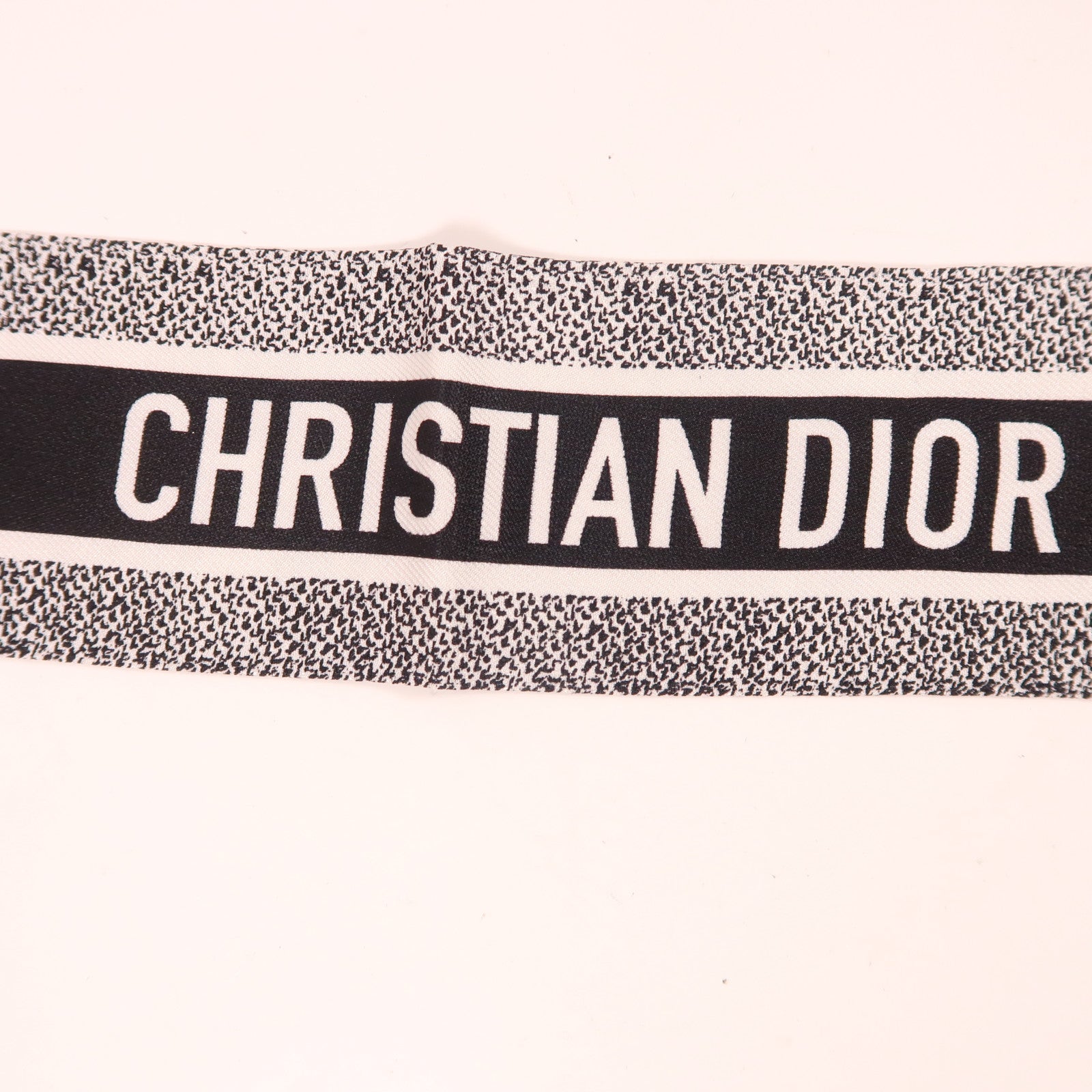 Dior 絲質Scarf絲巾白色/黑色