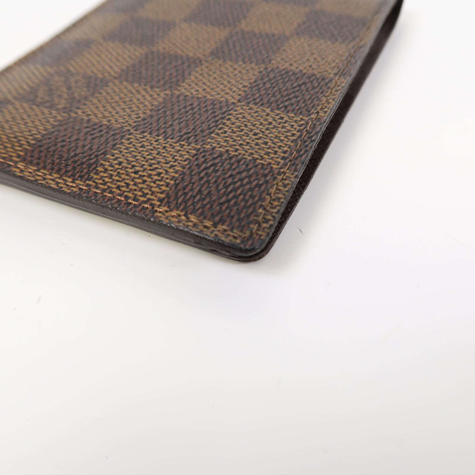 LOUIS VUITTON Damier Ebene Fold Wallet錢包啡色