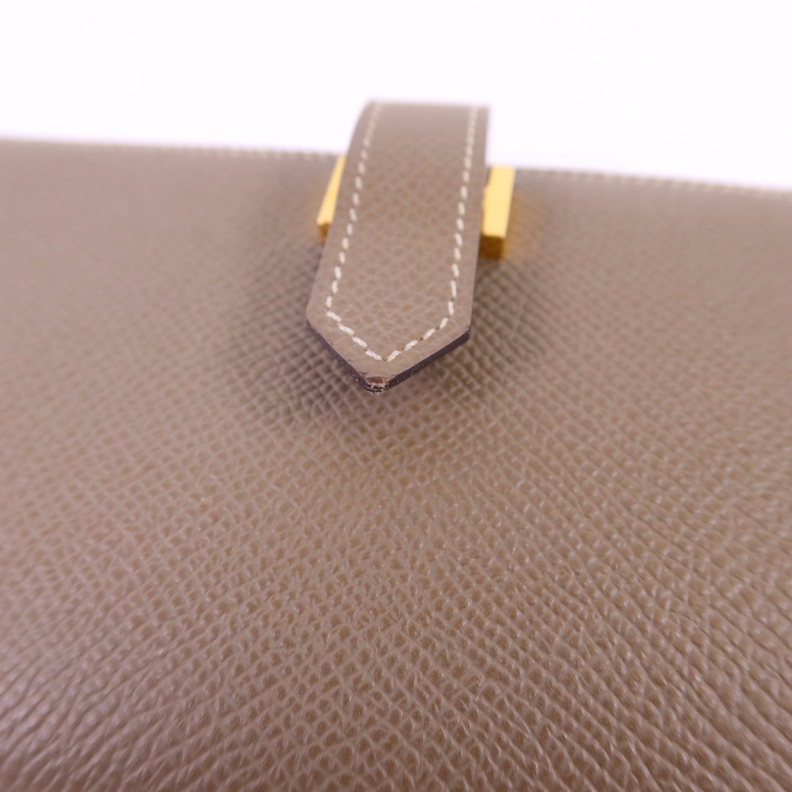 HERMES Epsom皮革Bearn Long Wallet金扣長錢包