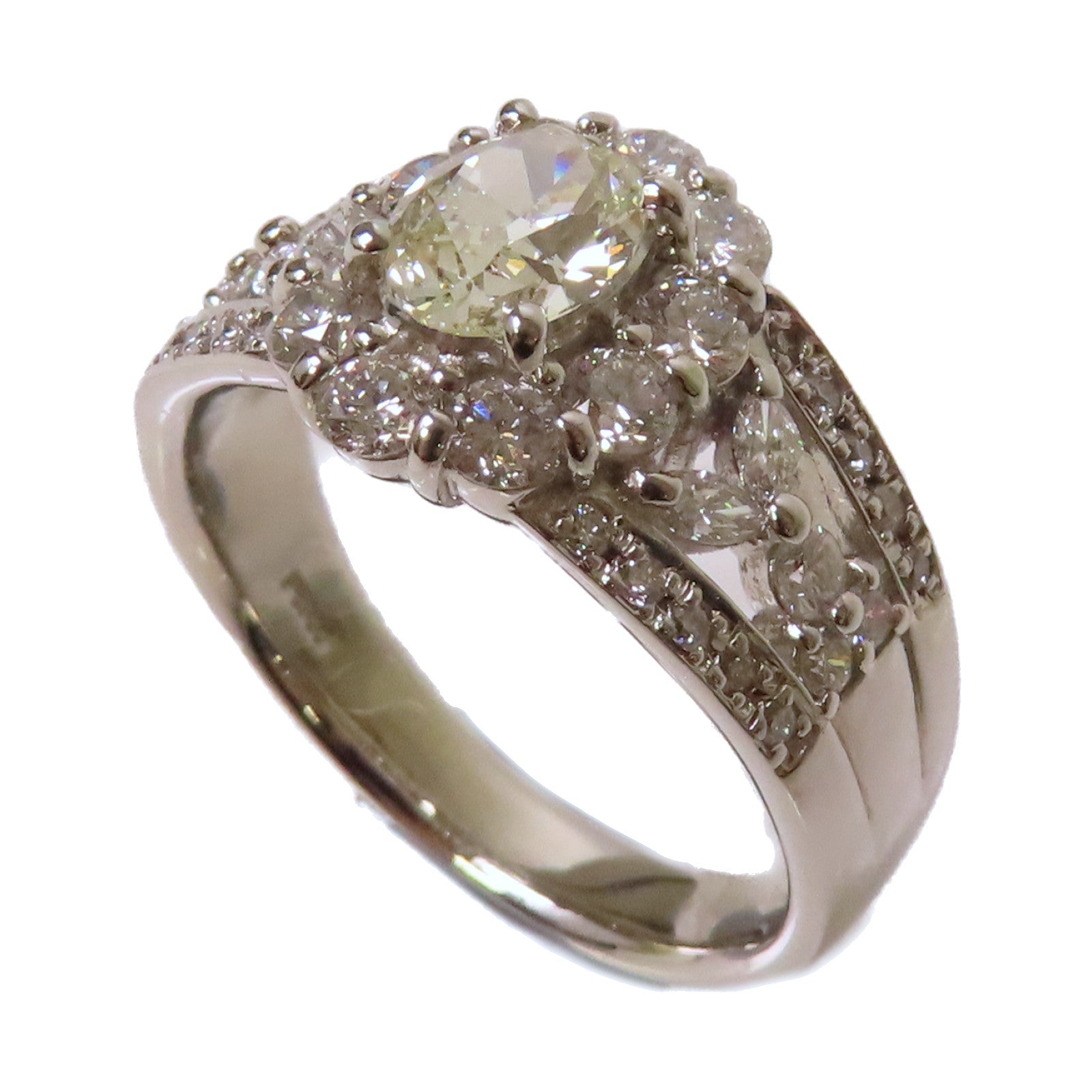 JEWELRY 【激減優惠】PT900鉑金/1.17ct/0.806ct鑽石Diamond Ring戒指US#8.75