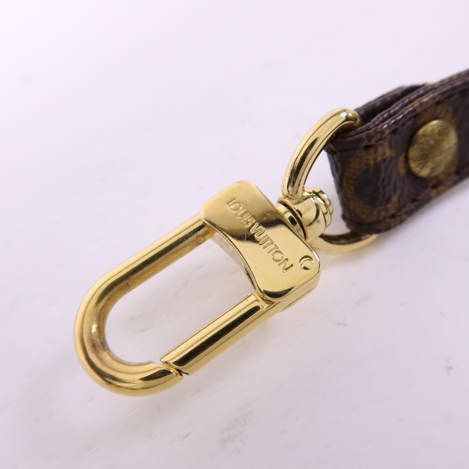 LOUIS VUITTON Monogram Shoulder Strap金扣肩帶