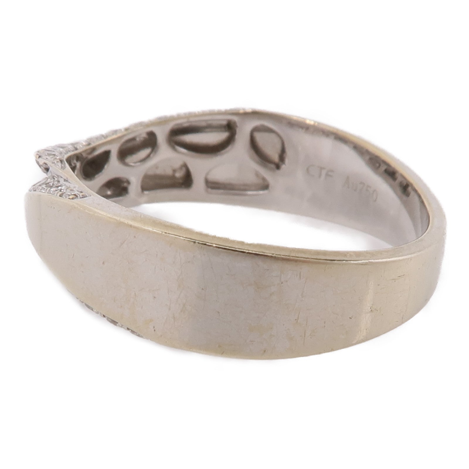 JEWELRY Diamond Ring 18K White Gold US#9