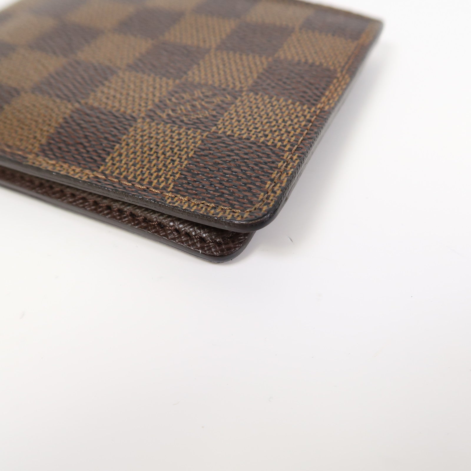 LOUIS VUITTON Damier Ebene Fold Wallet錢包啡色
