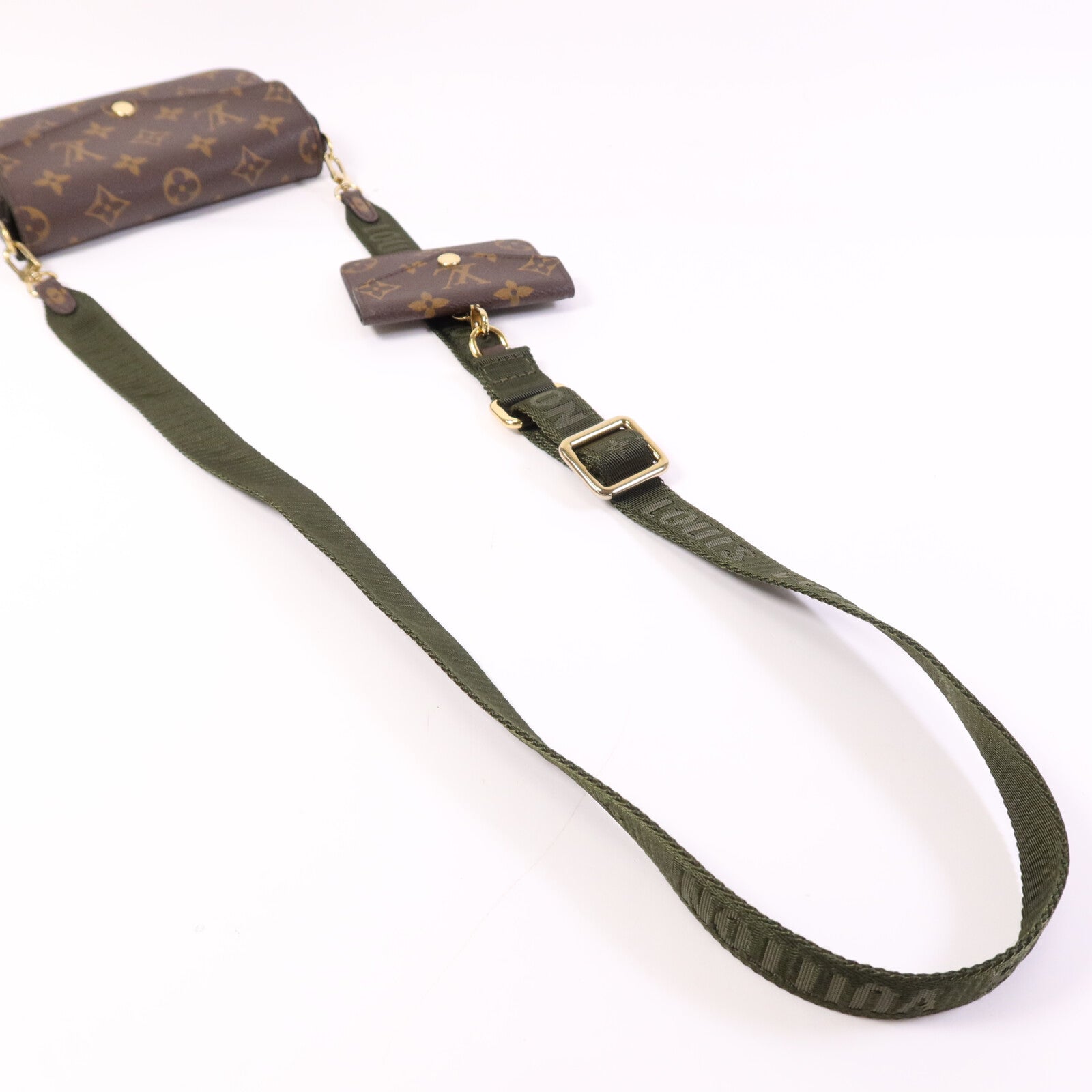 LOUIS VUITTON Monogram Felicie Strap & Go金扣肩背袋