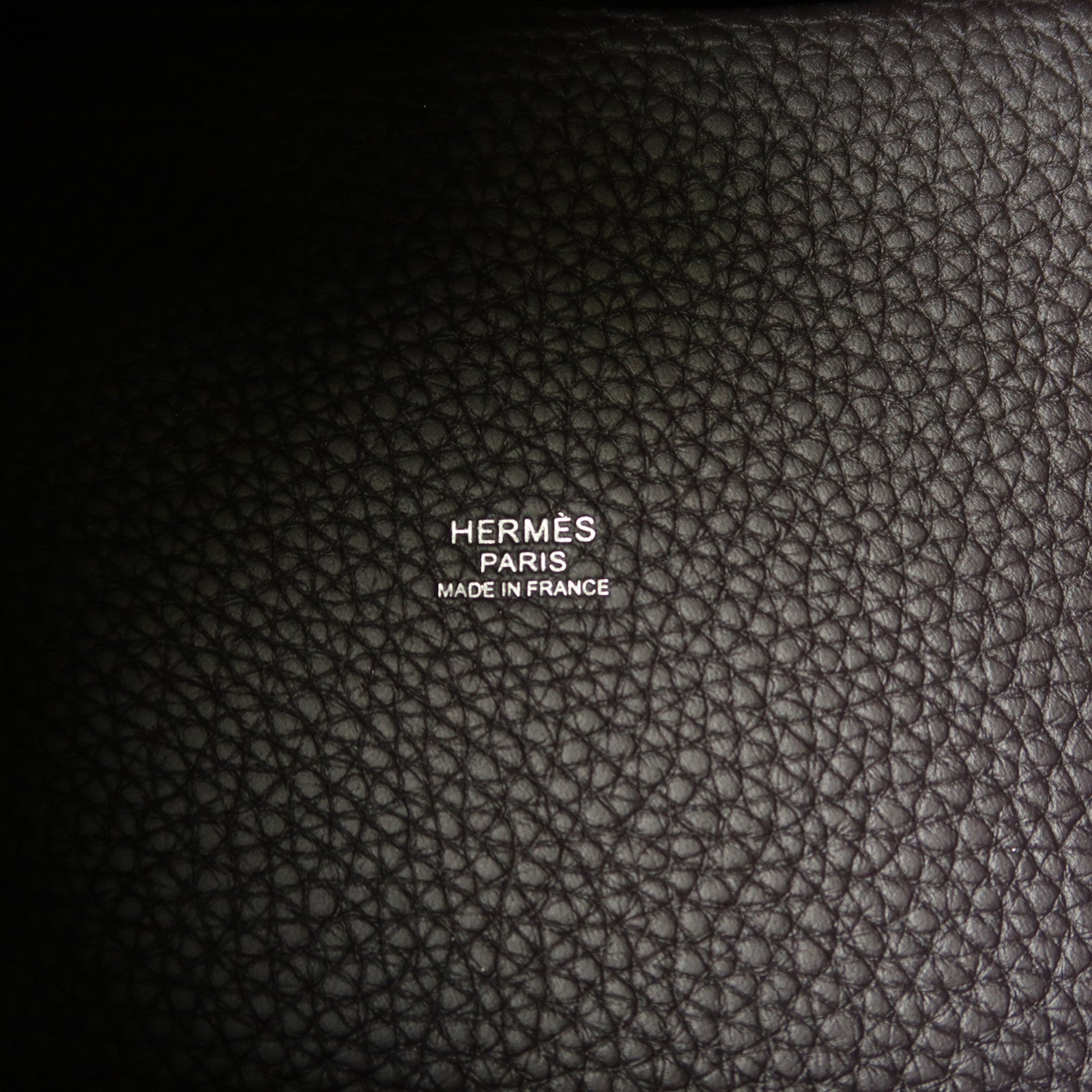 HERMES Clemence皮革Picotin PM銀扣手挽袋Prunoir