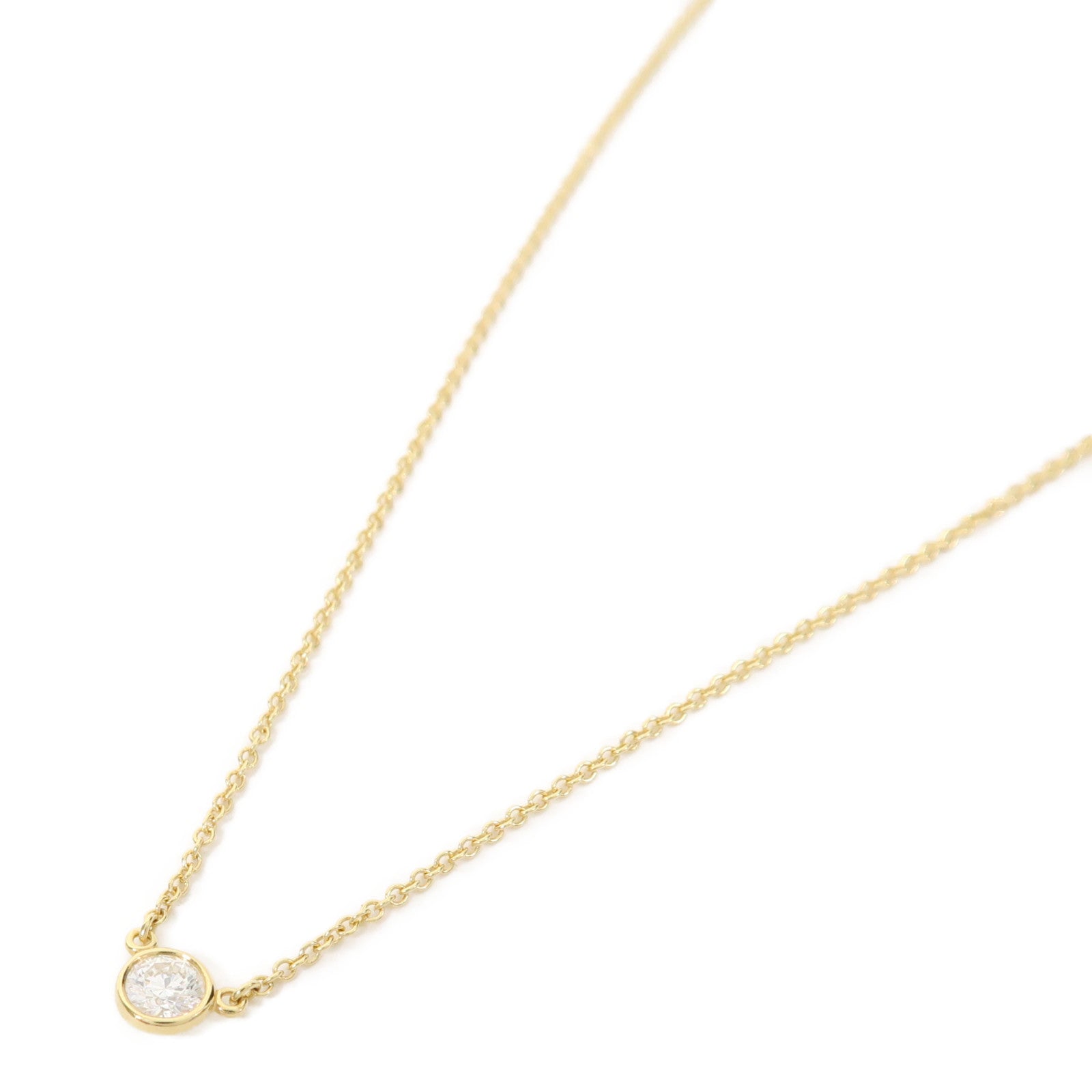 TIFFANY＆CO 18K黃金Elsa Peretti Necklace項鍊金色
