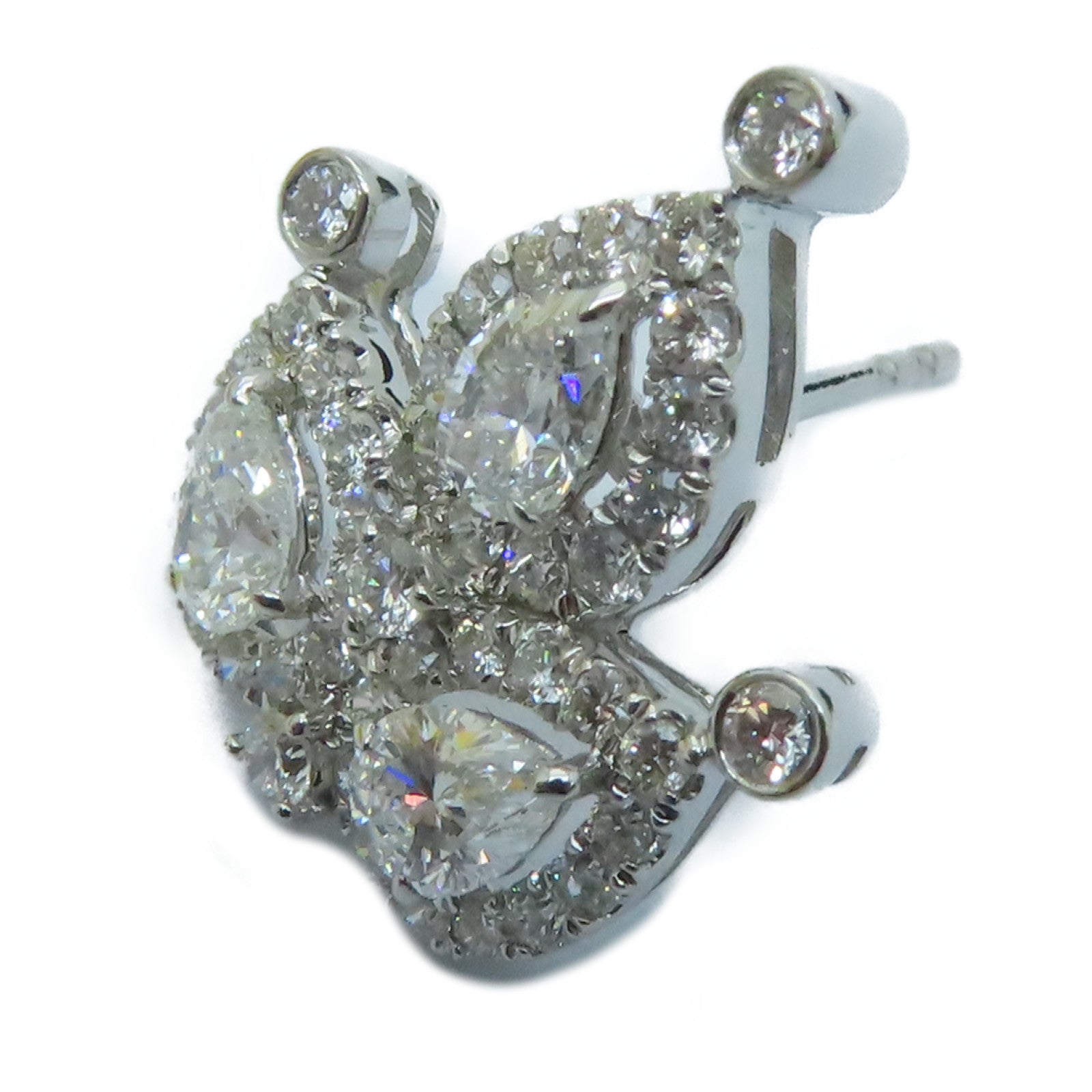 JEWELRY 【激減優惠】18K白金Diamond Earrings 0.502/0.128/0.810ct鑽石耳環