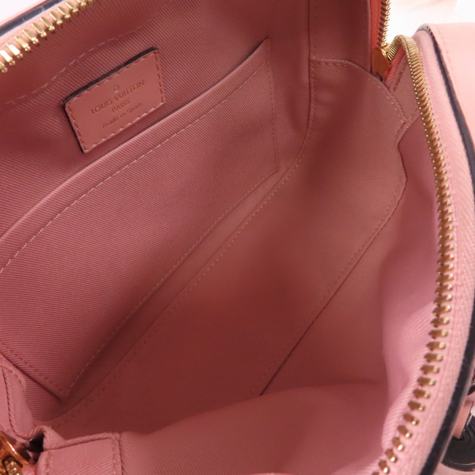 LOUIS VUITTON 【激減優惠】Monogram Saintonge 2Way Shoulder Bag金扣手挽肩背兩用袋啡色/粉紅色