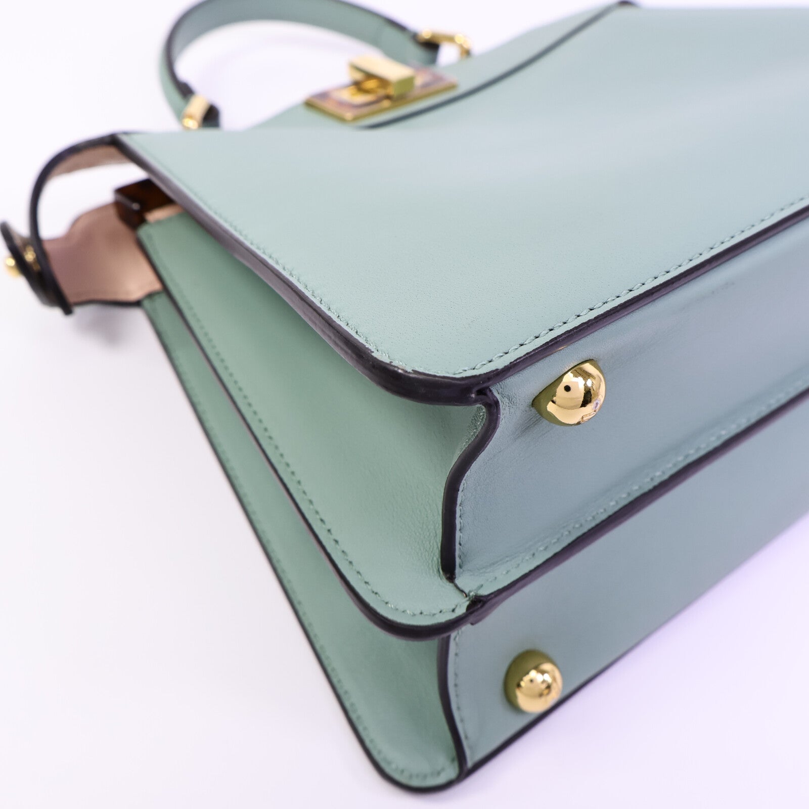 FENDI 牛皮皮革Peekaboo Small手挽肩背兩用袋
