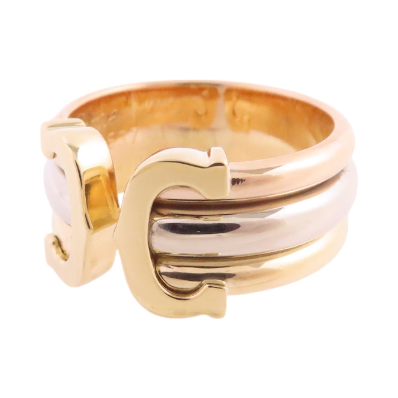 CARTIER 18K白金/黃金/玫瑰金C2 Ring戒指#51/US#6.5