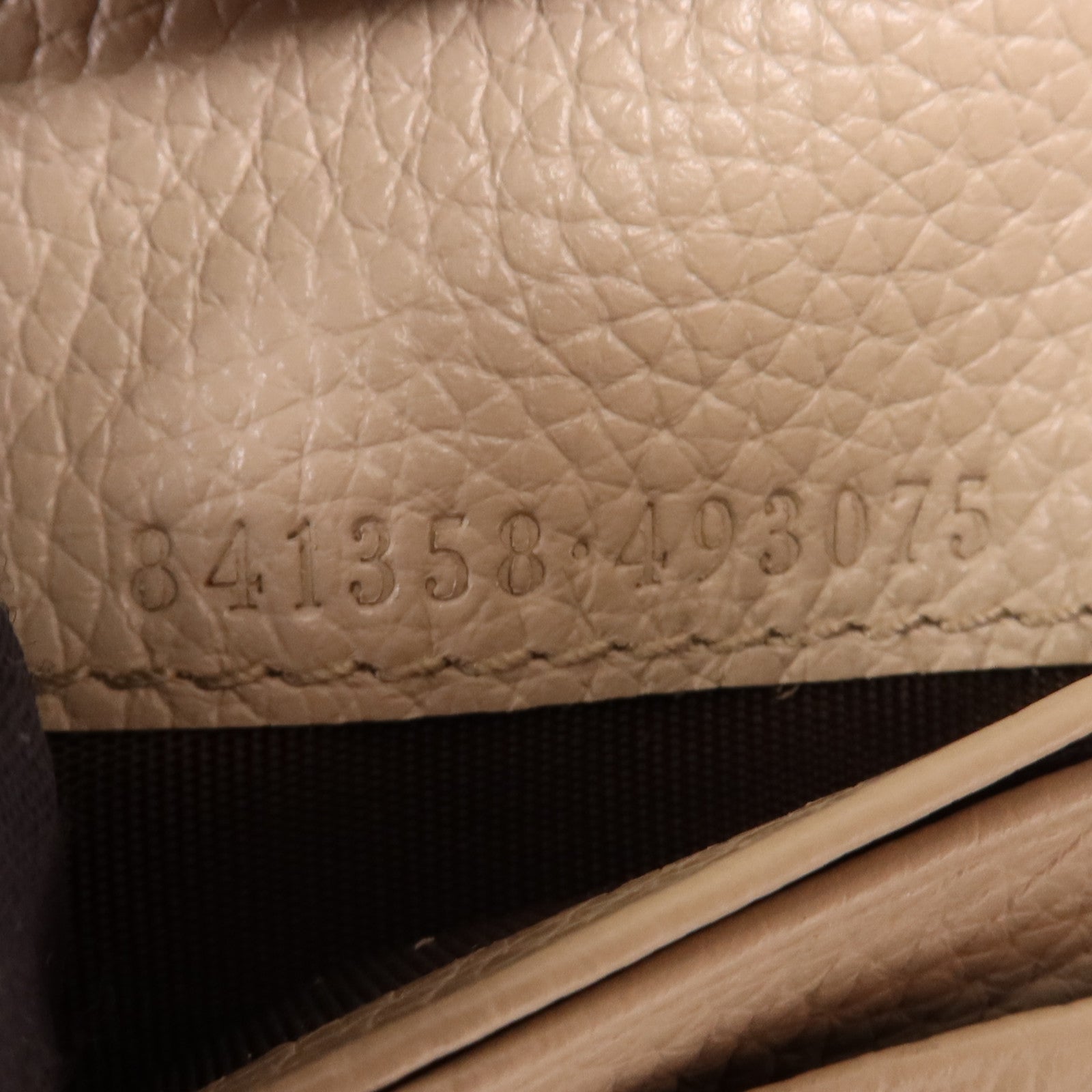 GUCCI 塗層帆布/牛皮皮革GG Marmont Wallet金扣錢包