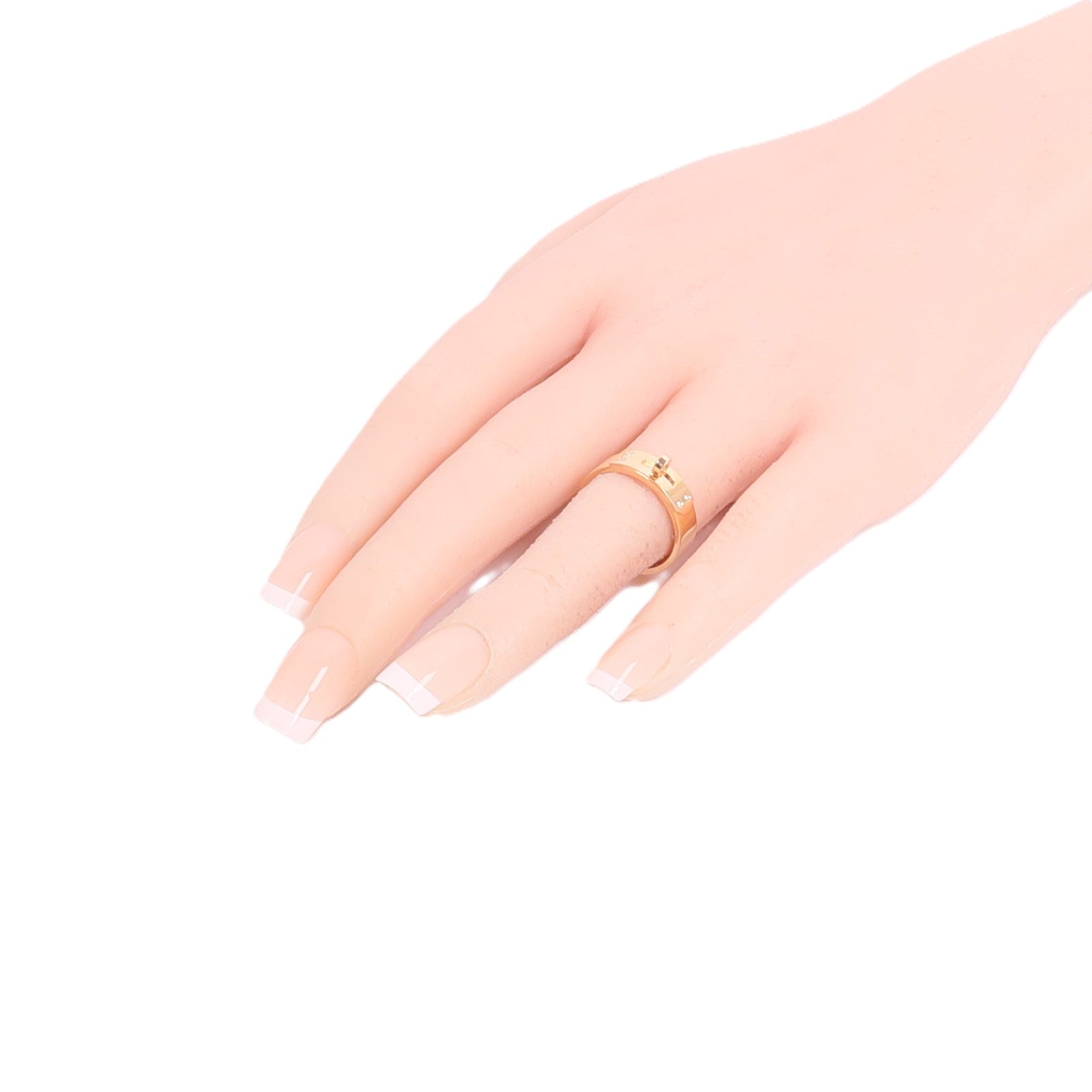 HERMES 18K玫瑰金Kelly Ring戒指