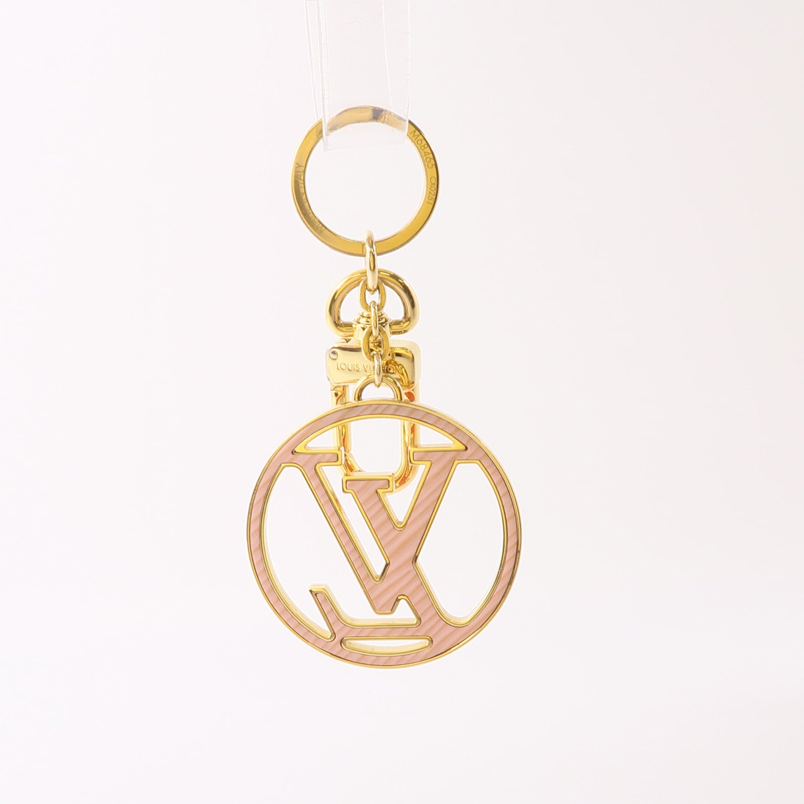 LOUIS VUITTON 金屬Key Ring Charm鑰匙圈金色/紅色/粉紅色