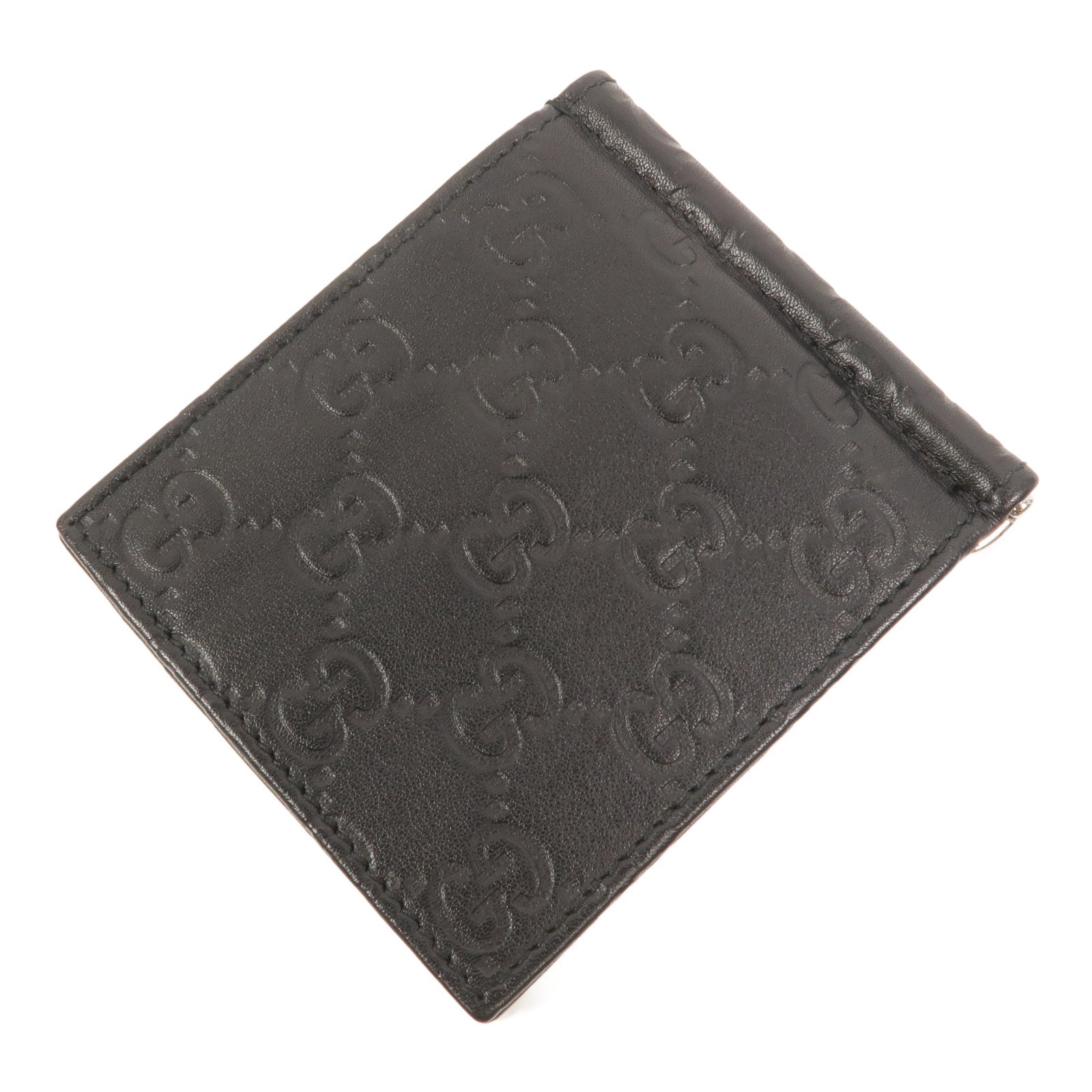 GUCCI 牛皮皮革Money Clip錢包