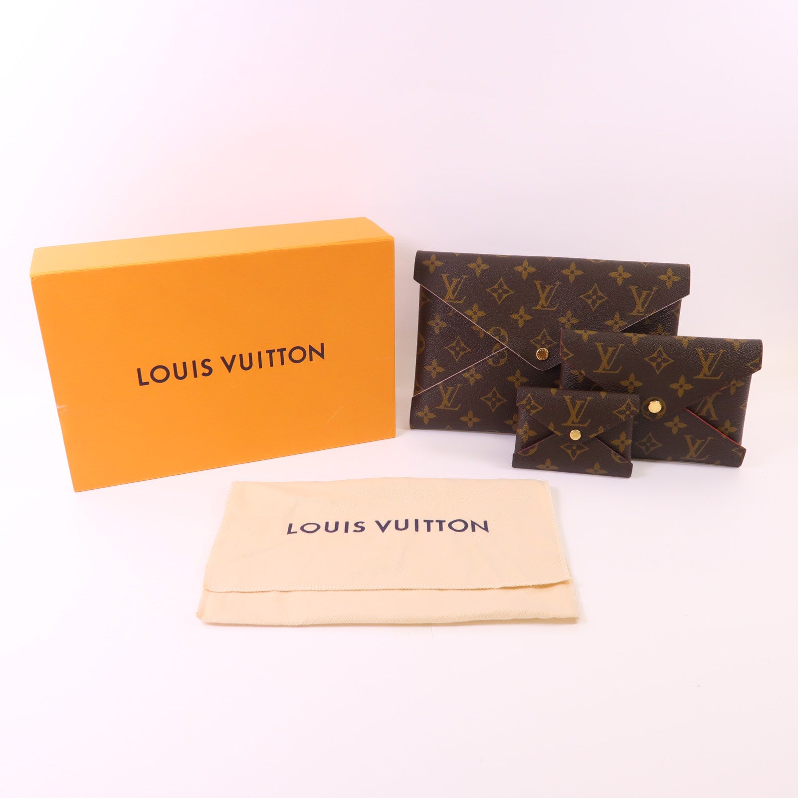 LOUIS VUITTON Monogram Kirigami Pochette金扣手拿包