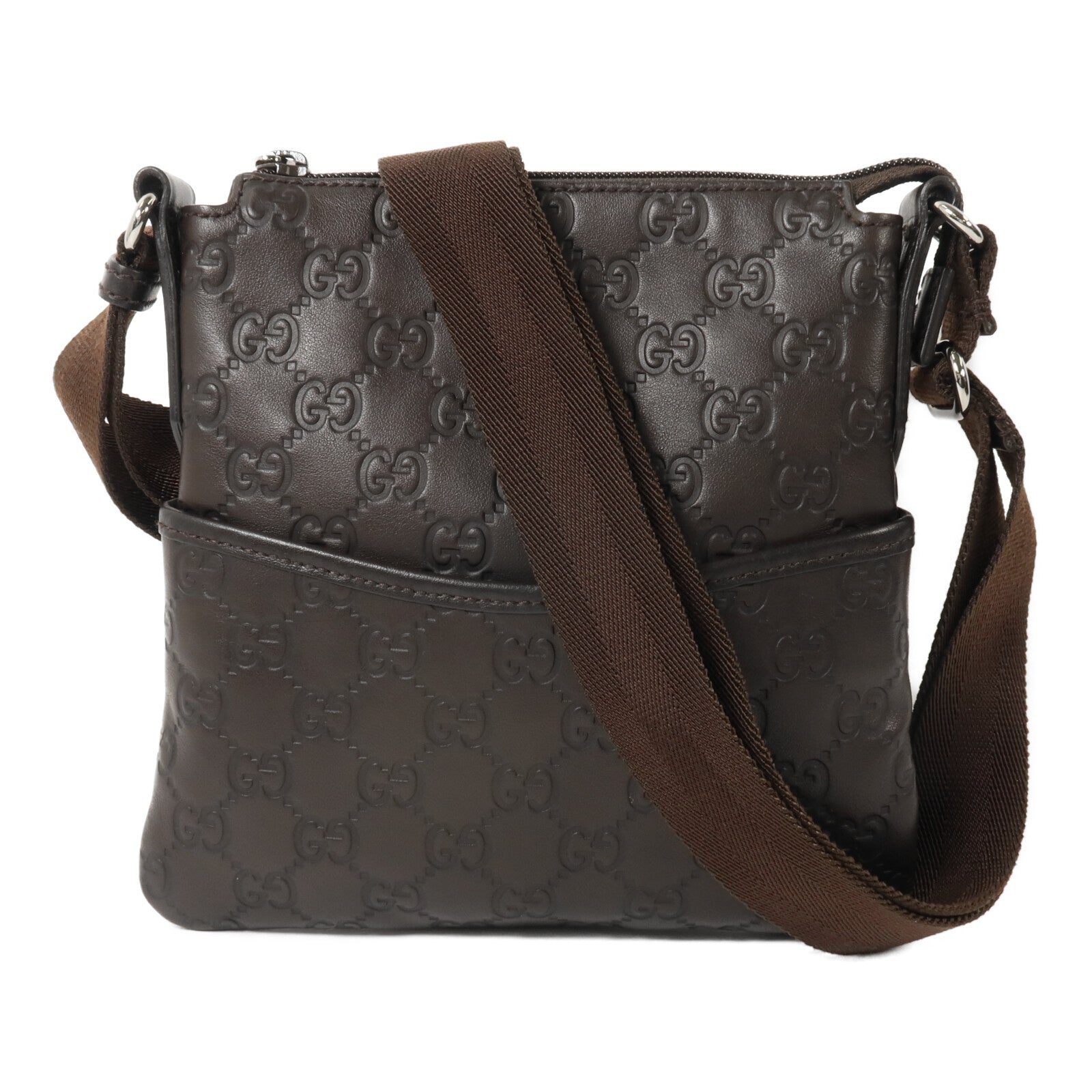 GUCCI 牛皮皮革Guccissima Mini Messenger肩背袋