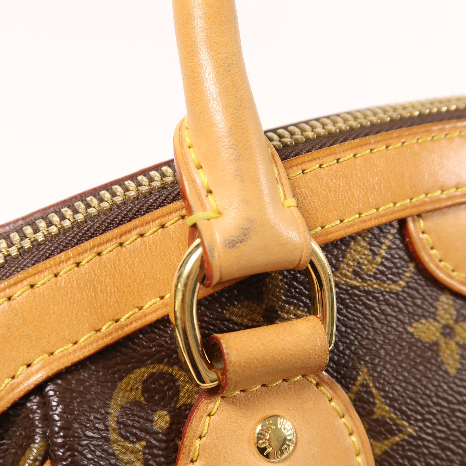 LOUIS VUITTON Monogram Tivoli PM金扣手挽袋