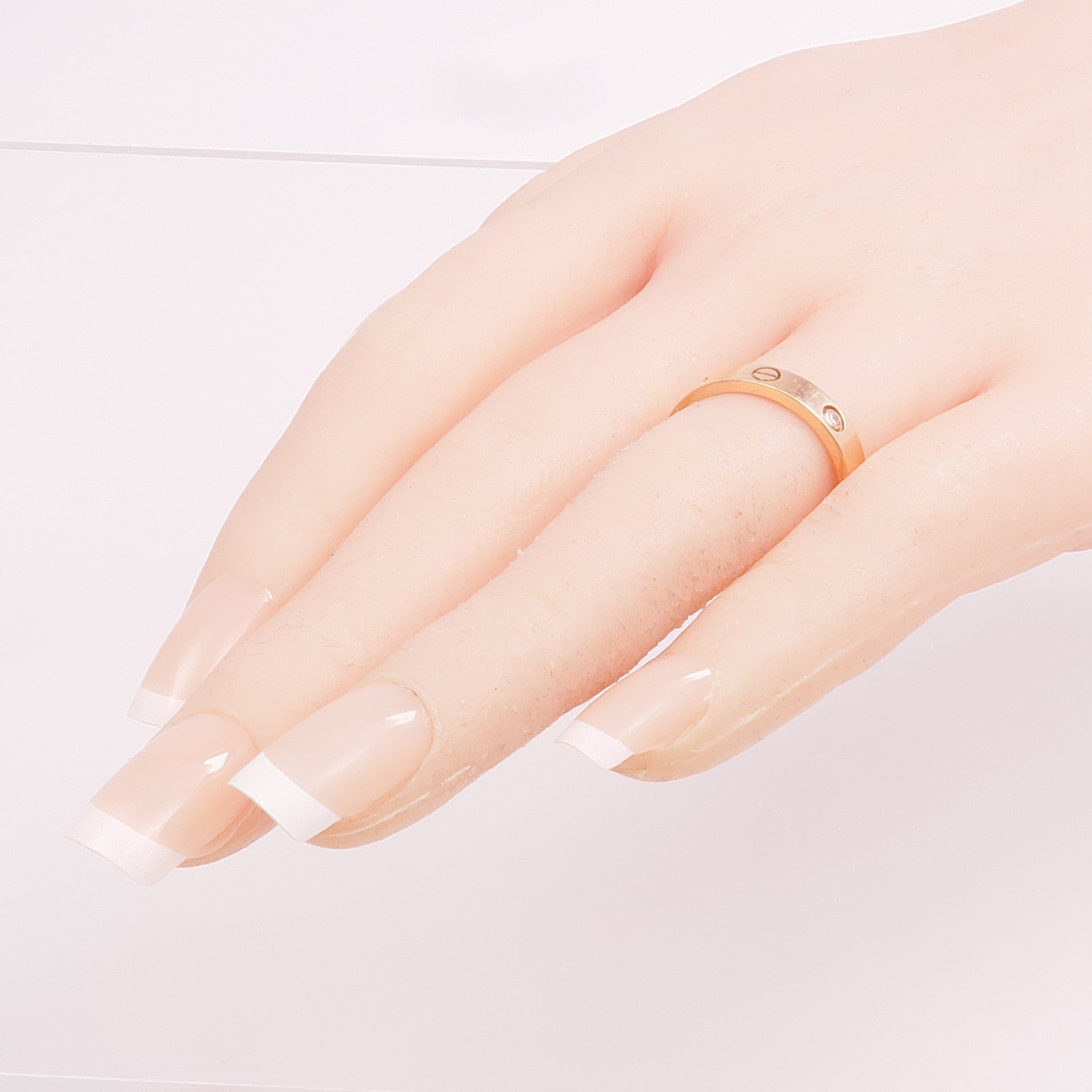 CARTIER 18K玫瑰金Love Ring鑽石戒指Cartier#56/US#7.5