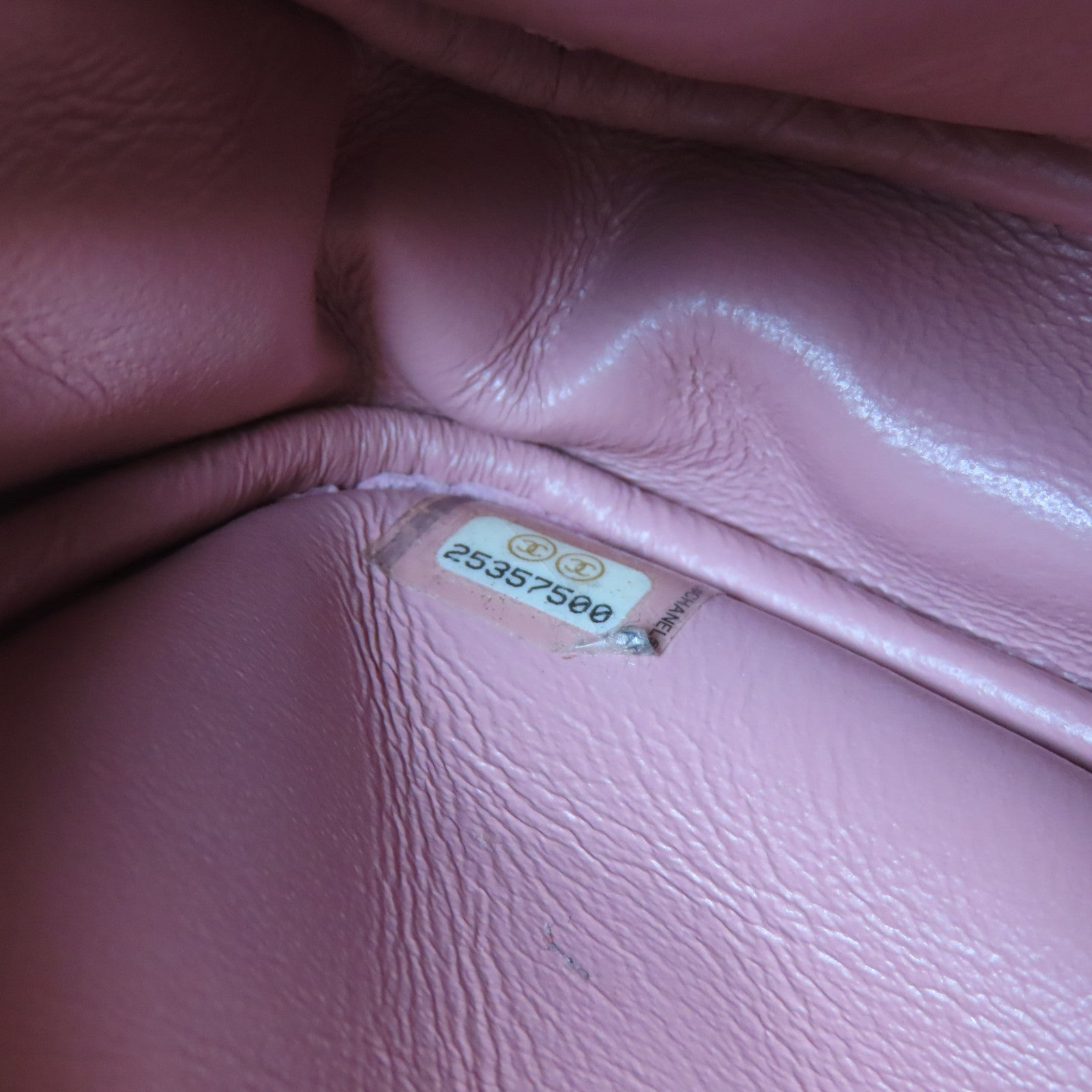 CHANEL 菱格羊皮皮革2.55 Camera Bag金扣鏈帶肩背袋粉紅色