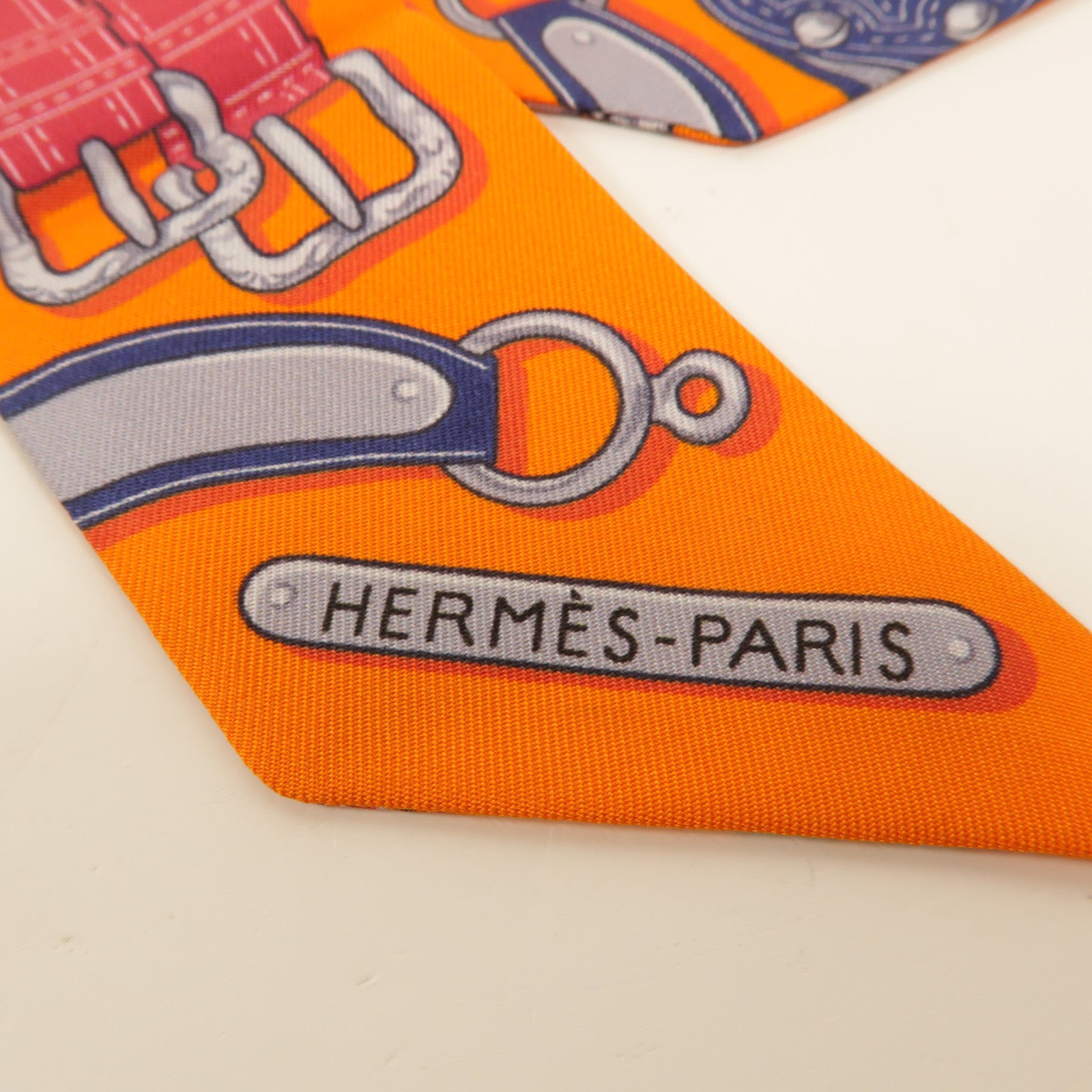 HERMES 絲質Twilly絲巾