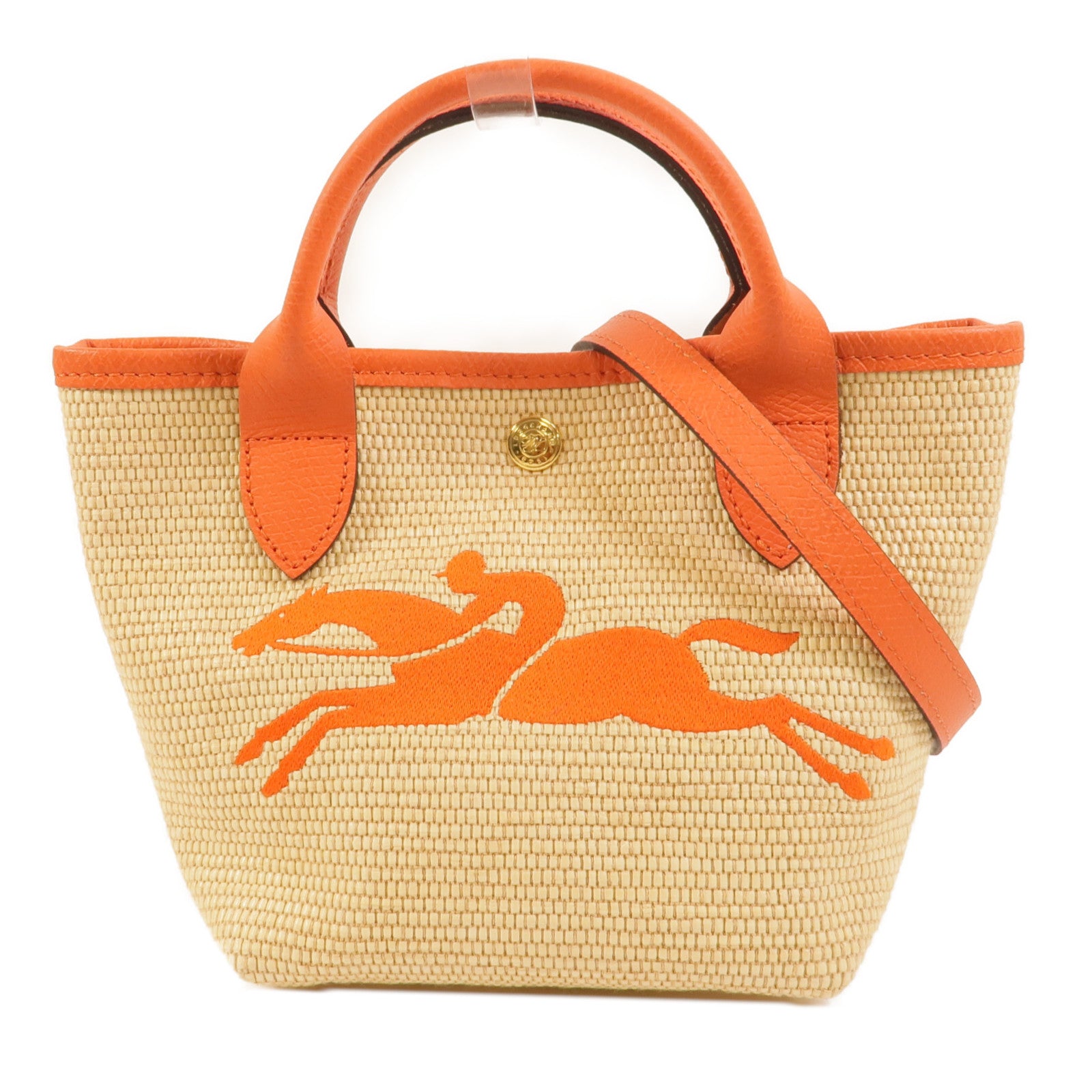 Longchamp 帆布Le Pliage SaintTropez手挽肩背兩用袋