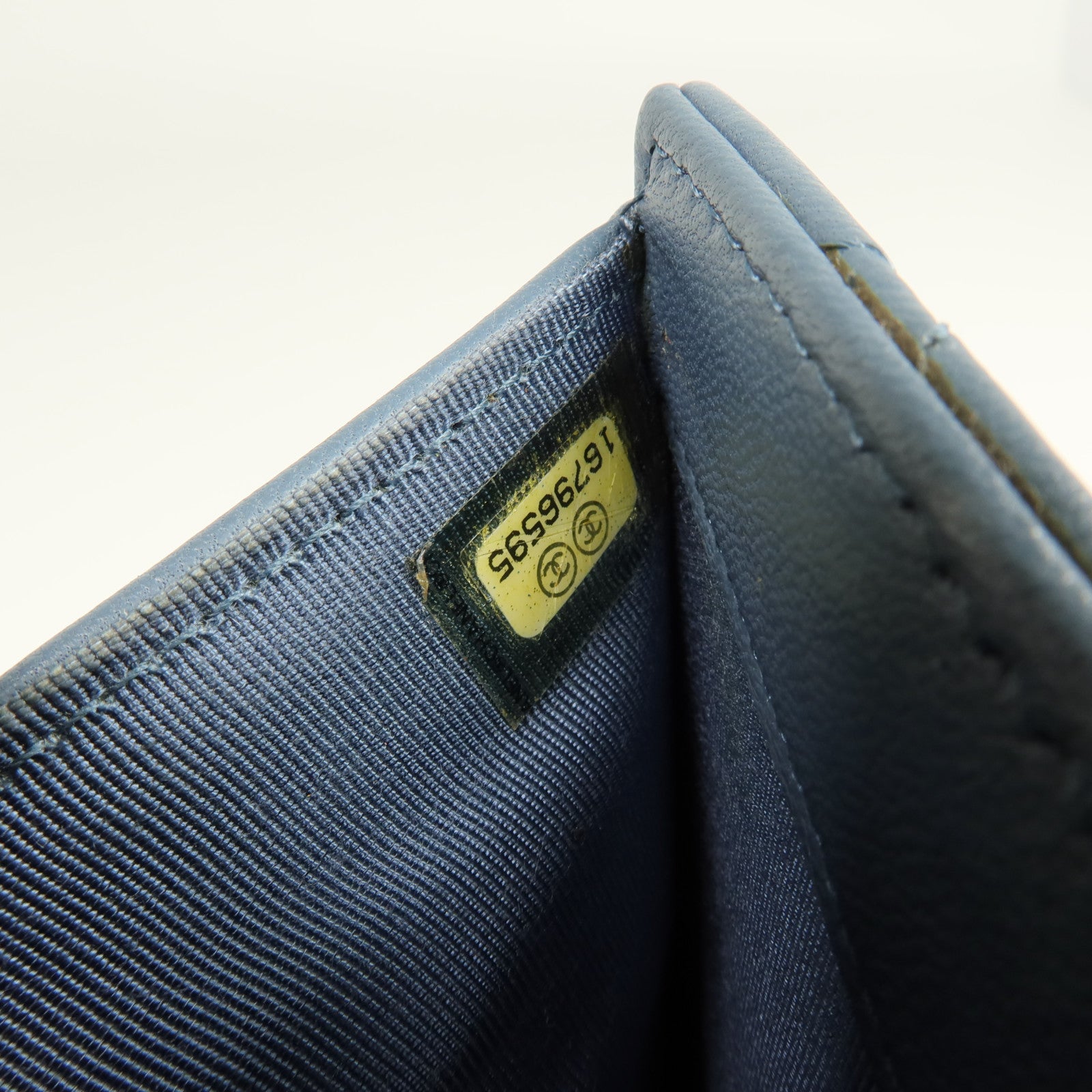 CHANEL 羊皮皮革Long Wallet銀扣長錢包